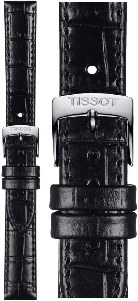 TISSOT Official 15mm Black Leather Strap T852043622