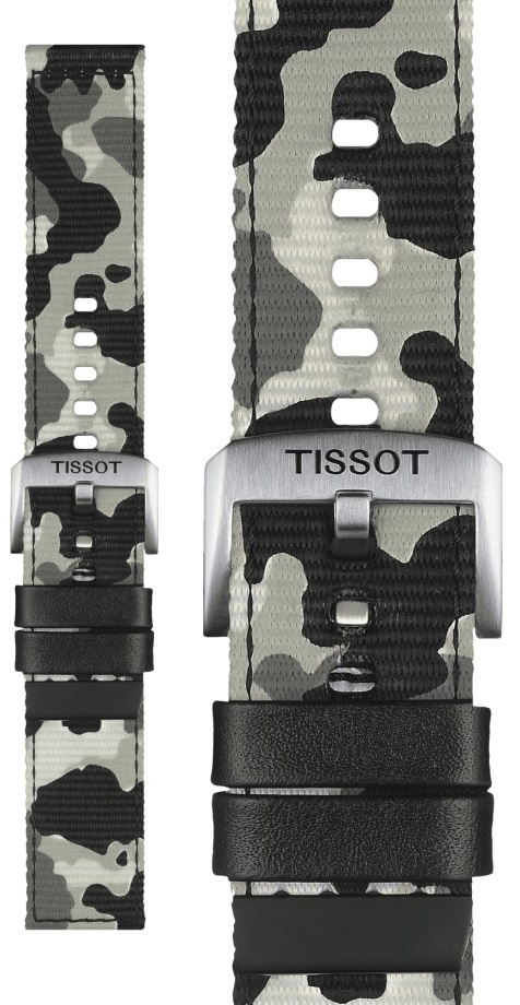 TISSOT Official 22mm Official Khaki Textile Strap T852046771 - 1
