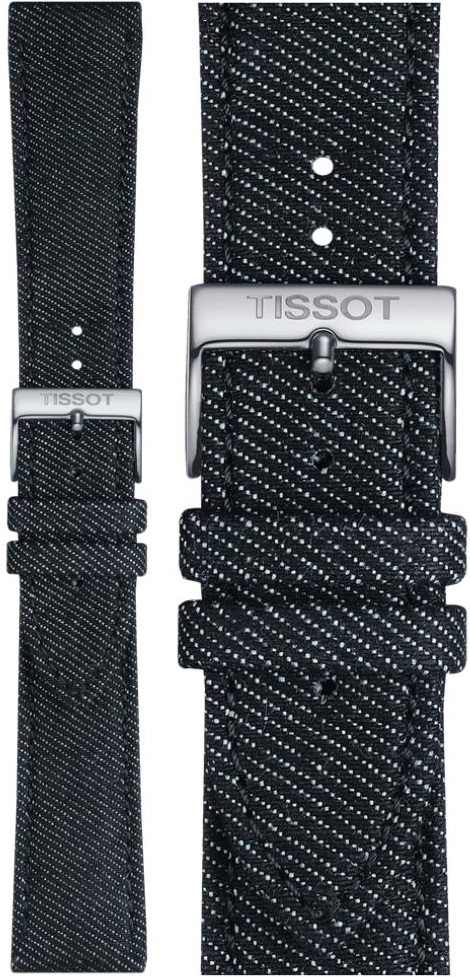 TISSOT Official 22-19mm Official Blue Textile Strap T852046779 - 1
