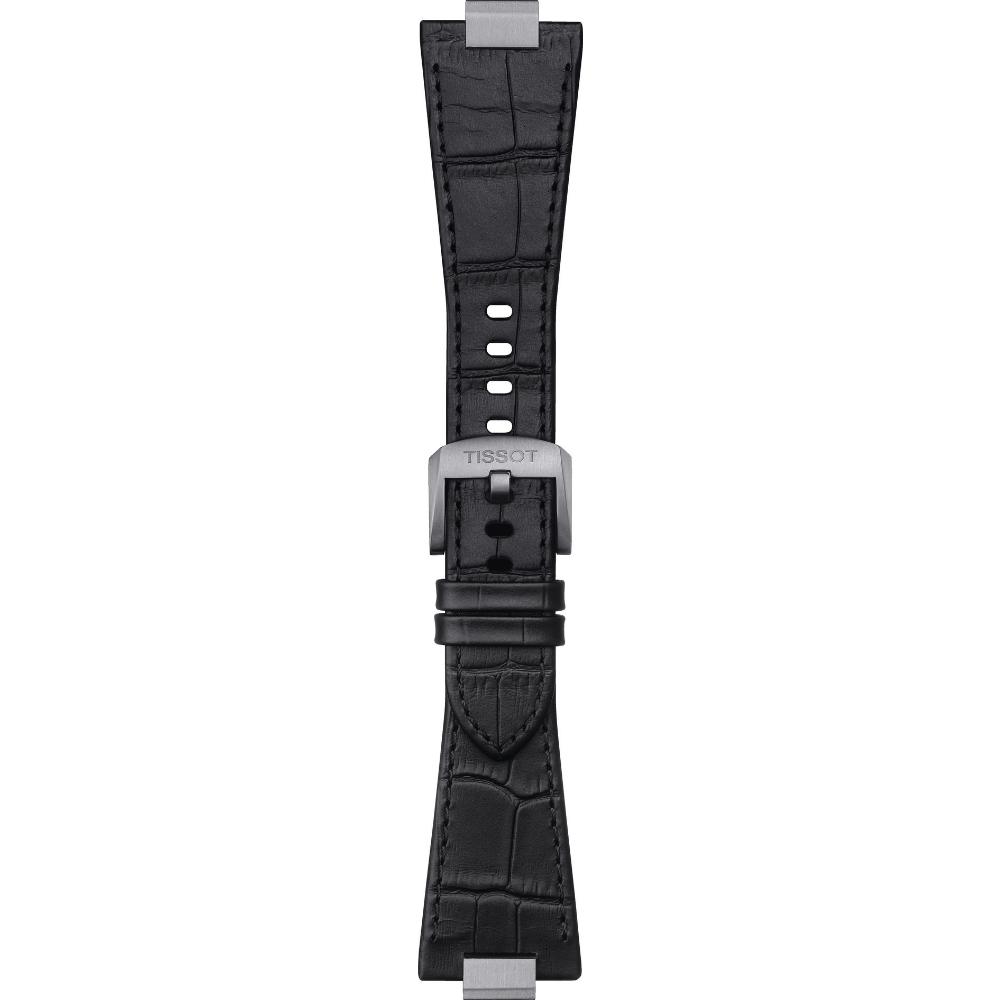 TISSOT Official PRX 40 Black Leather Strap Silver Hardware T852047562 - 3