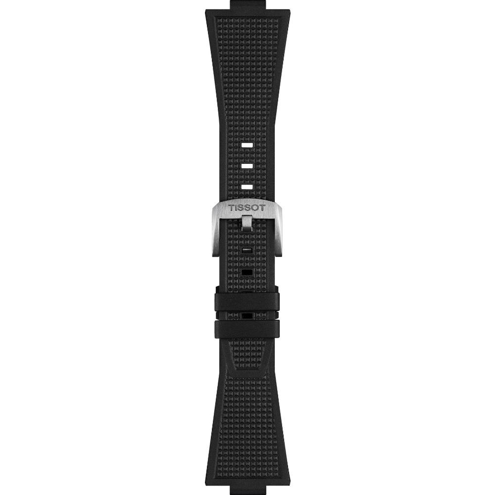 TISSOT Official PRX 40 Black Rubber Strap Silver Hardware  T603048462 - 3