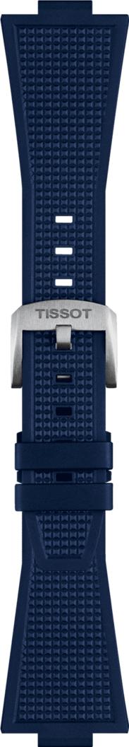 TISSOT Official PRX 40 Blue Rubber Strap Silver Hardware T852049050 - 3