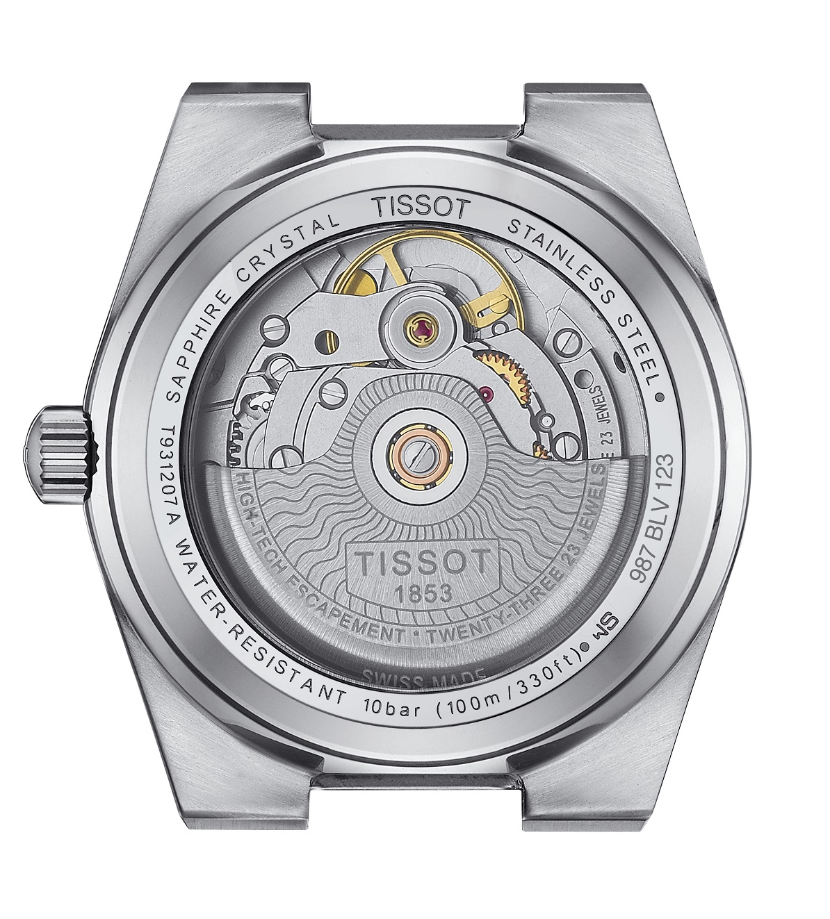 TISSOT PRX 35 Powermatic 80 35mm Gold K18 Bezel Silver Stainless Steel Bracelet T931.207.41.336.00 - 3