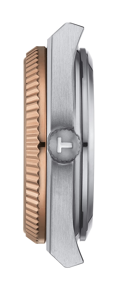 TISSOT PRX 35 Powermatic 80 35mm Gold K18 Bezel Silver Stainless Steel Bracelet T931.207.41.336.00 - 