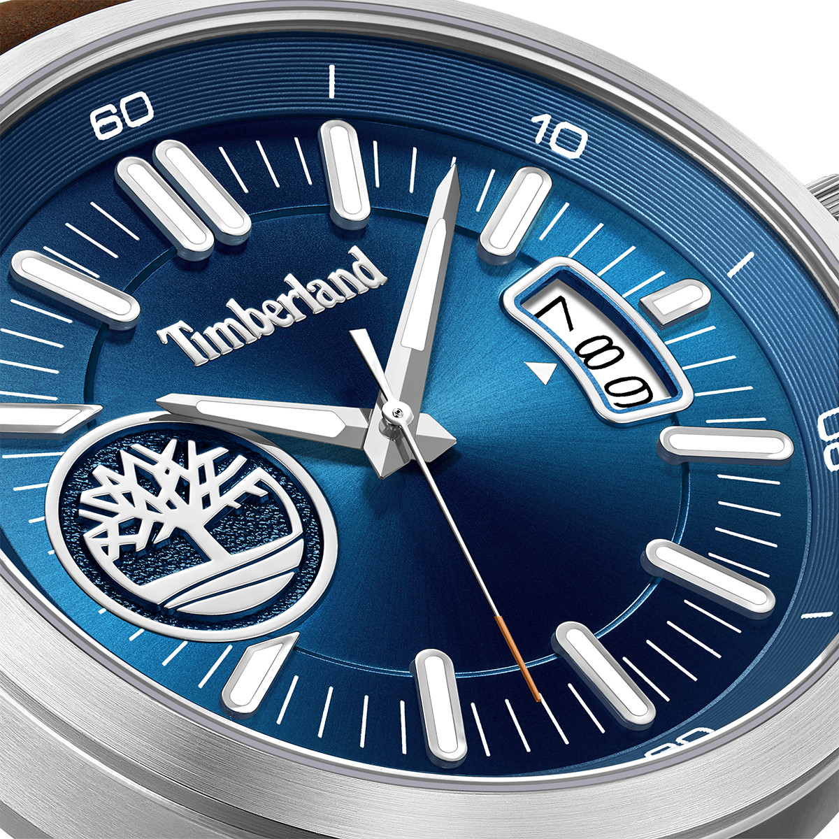 TIMBERLAND Trumbul Blue Dial 45mm Silver Stainless Steel Brown Leather Strap TDWGB0041005 - 3