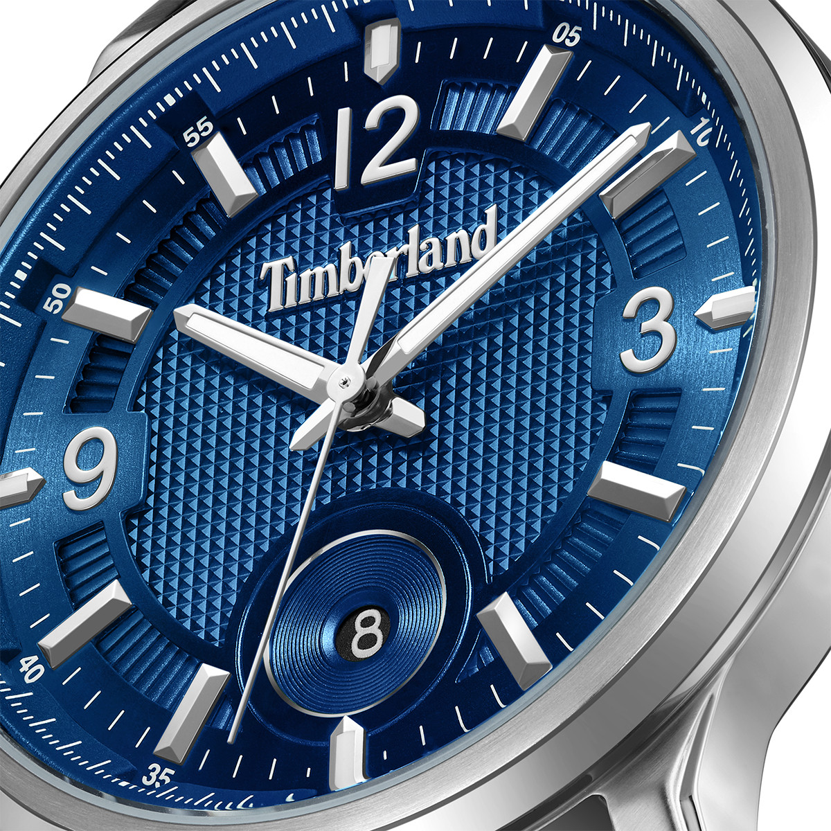 TIMBERLAND Driscoll Blue Dial 46mm Black Stainless Steel Brown Leather Strap TDWGB0055903 - 3