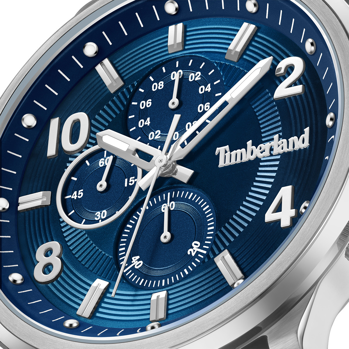 TIMBERLAND Driscoll Chronograph Blue Dial 46mm Silver Stainless Steel Brown Leather Strap TDWGF0055702 - 3