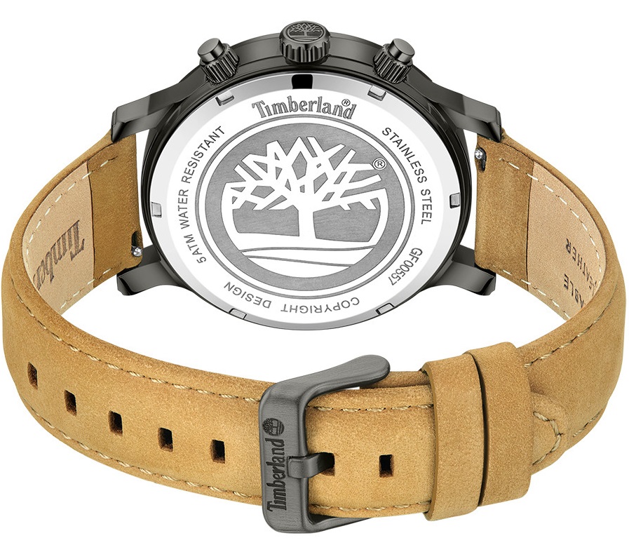 TIMBERLAND Driscoll Chronograph Brown Dial 46mm Anthracite Stainless Steel Brown Leather Strap TDWGF0055703 - 4