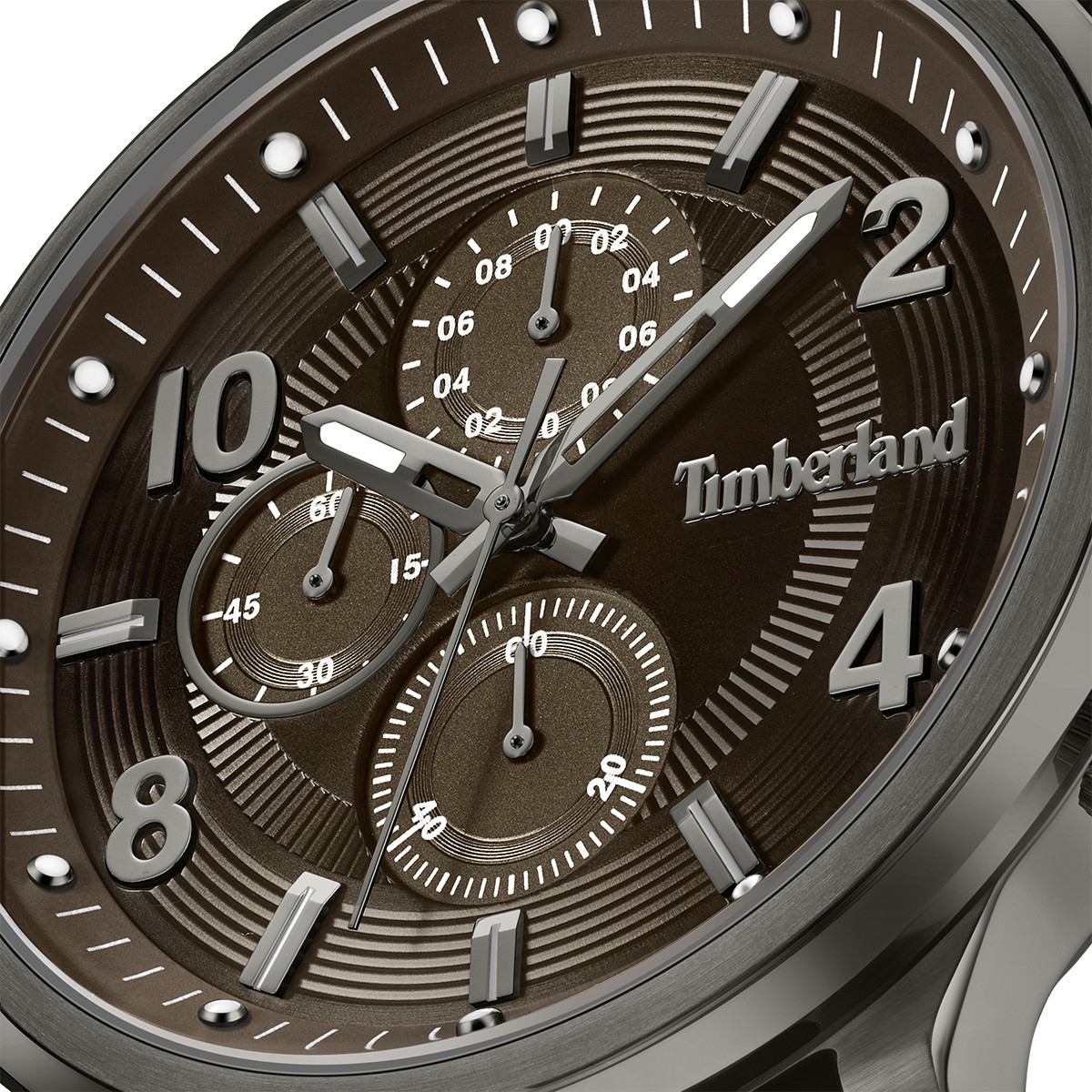 TIMBERLAND Driscoll Chronograph Brown Dial 46mm Anthracite Stainless Steel Brown Leather Strap TDWGF0055703 - 3