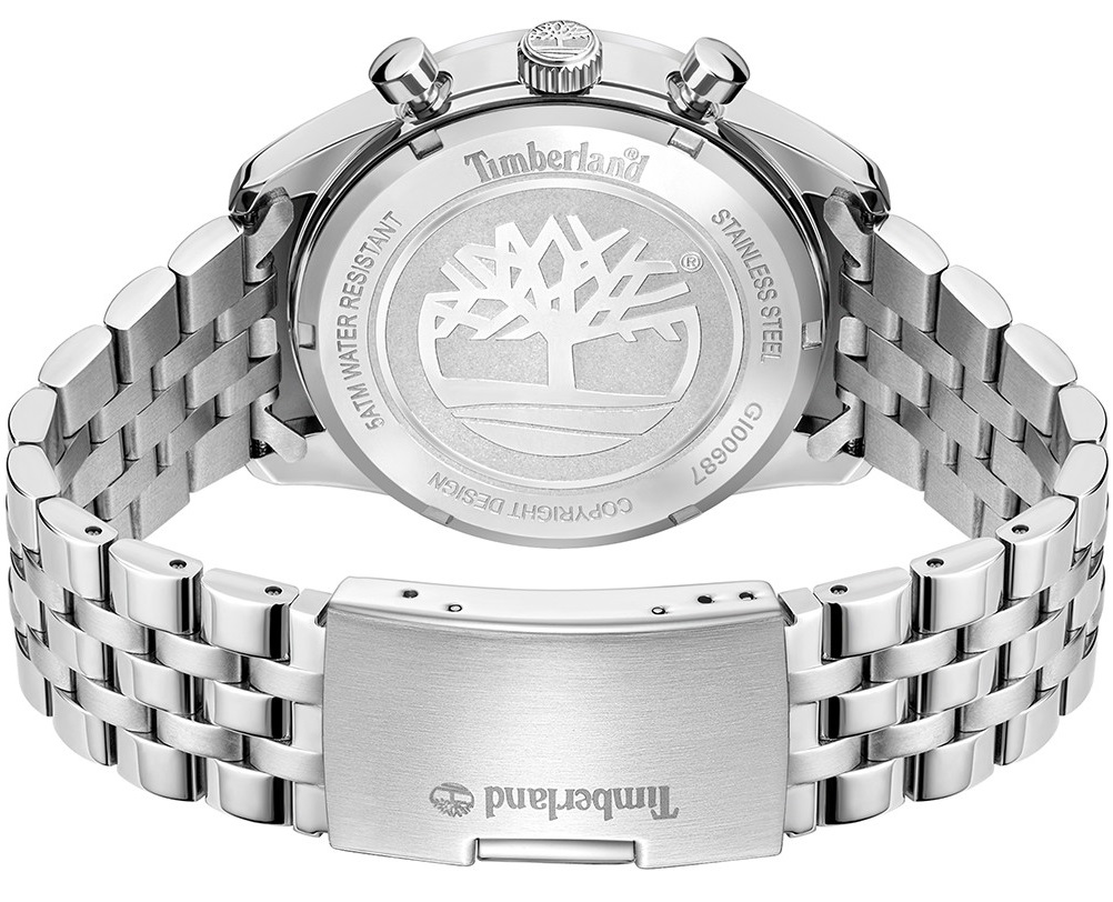 TIMBERLAND Sheepscot Chronograph Blue Dial 43mm Silver Stainless Steel Bracelet TDWGI0068701 - 3