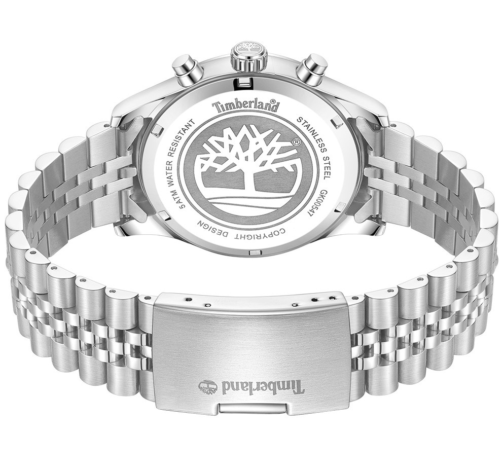 TIMBERLAND Ashmont Multifunction Black Dial 44mm Silver Stainless Steel Bracelet TDWGK0054703 - 4