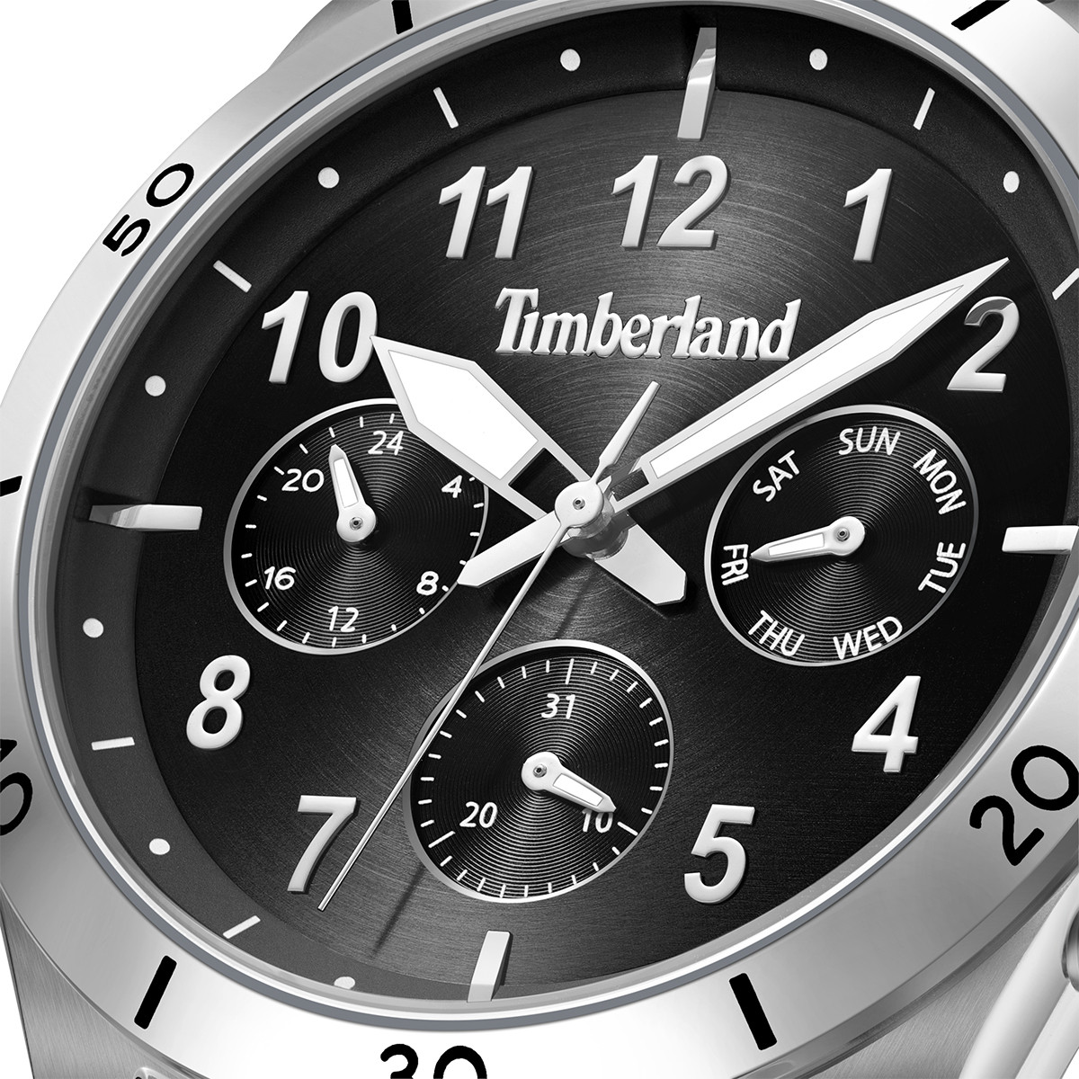 TIMBERLAND Ashmont Multifunction Black Dial 44mm Silver Stainless Steel Bracelet TDWGK0054703 - 3