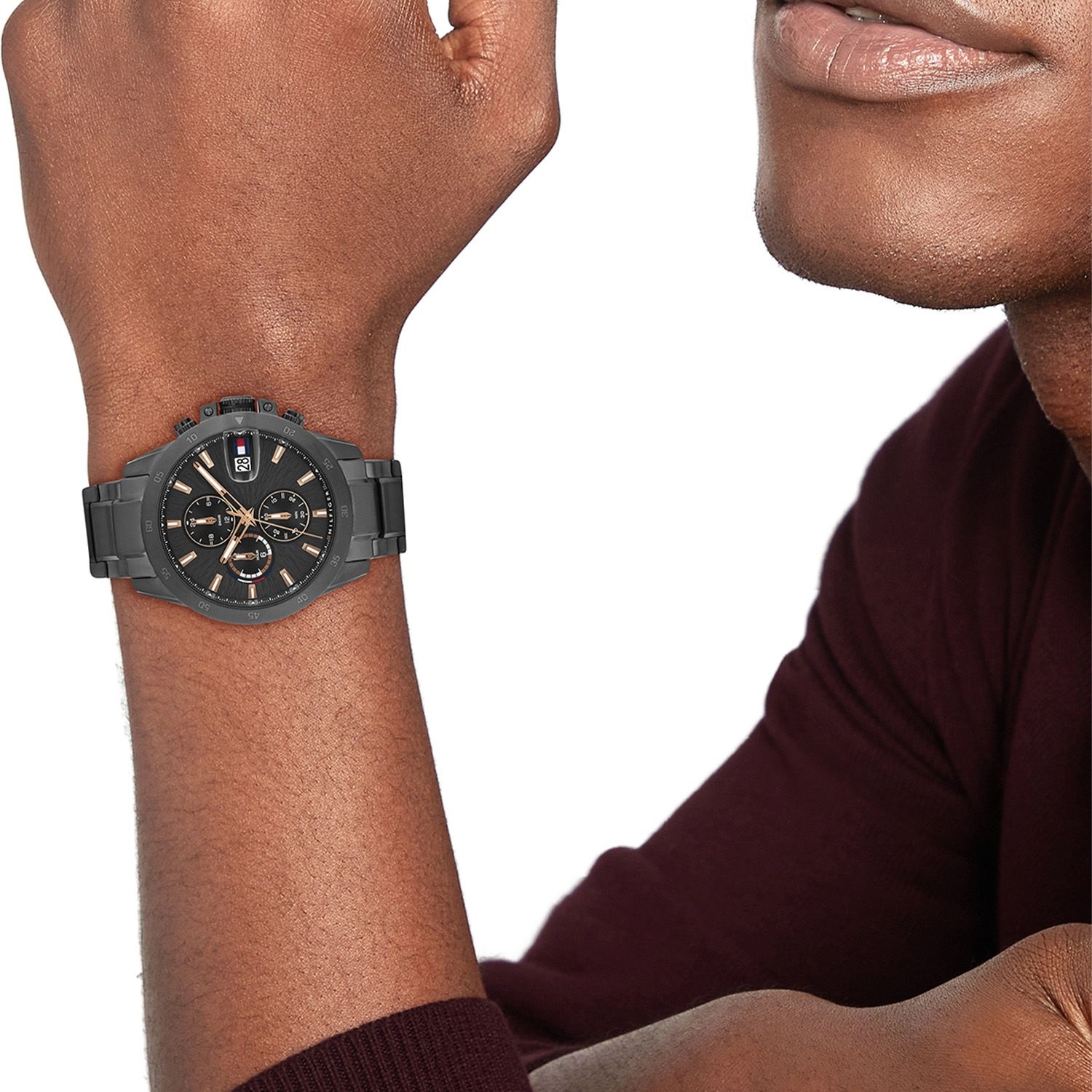 TOMMY HILFIGER Jameson Multifunction Grey Dial 43mm Grey Stainless Steel 1792218 - 