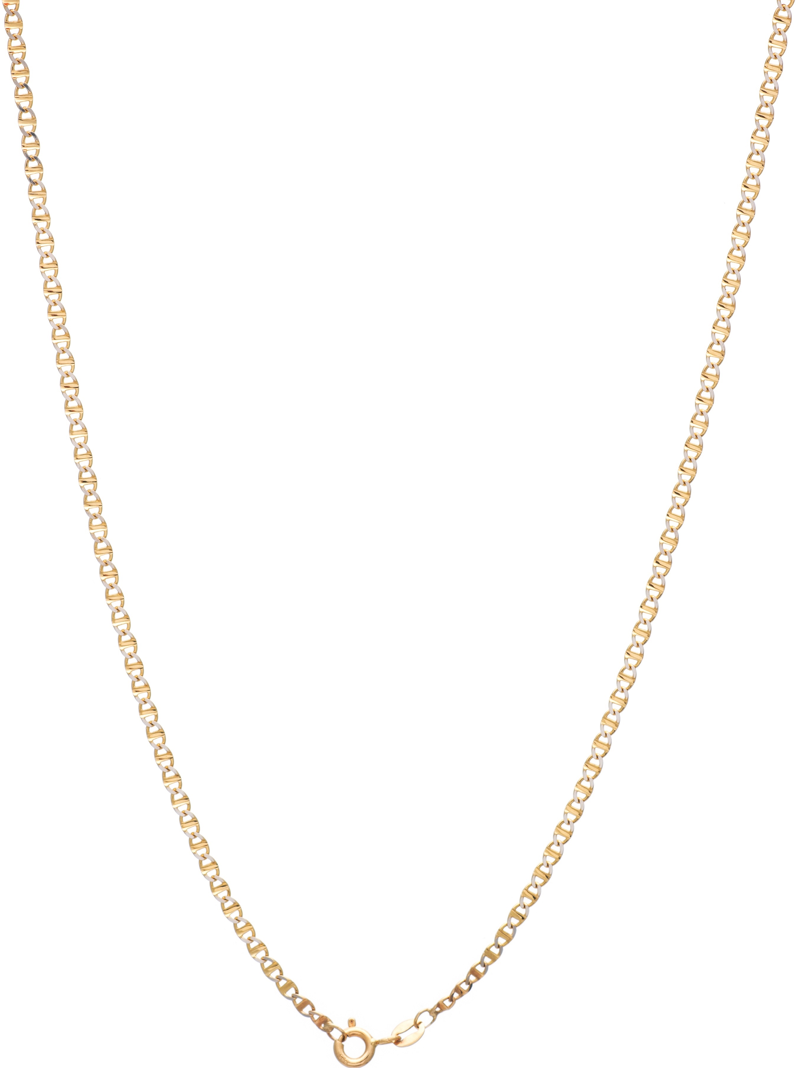 ΑΛΥΣΙΔΑ Thita Διαμανταρισμένη Κ14 55cm Κίτρινο και Λευκό Χρυσό THD70-55