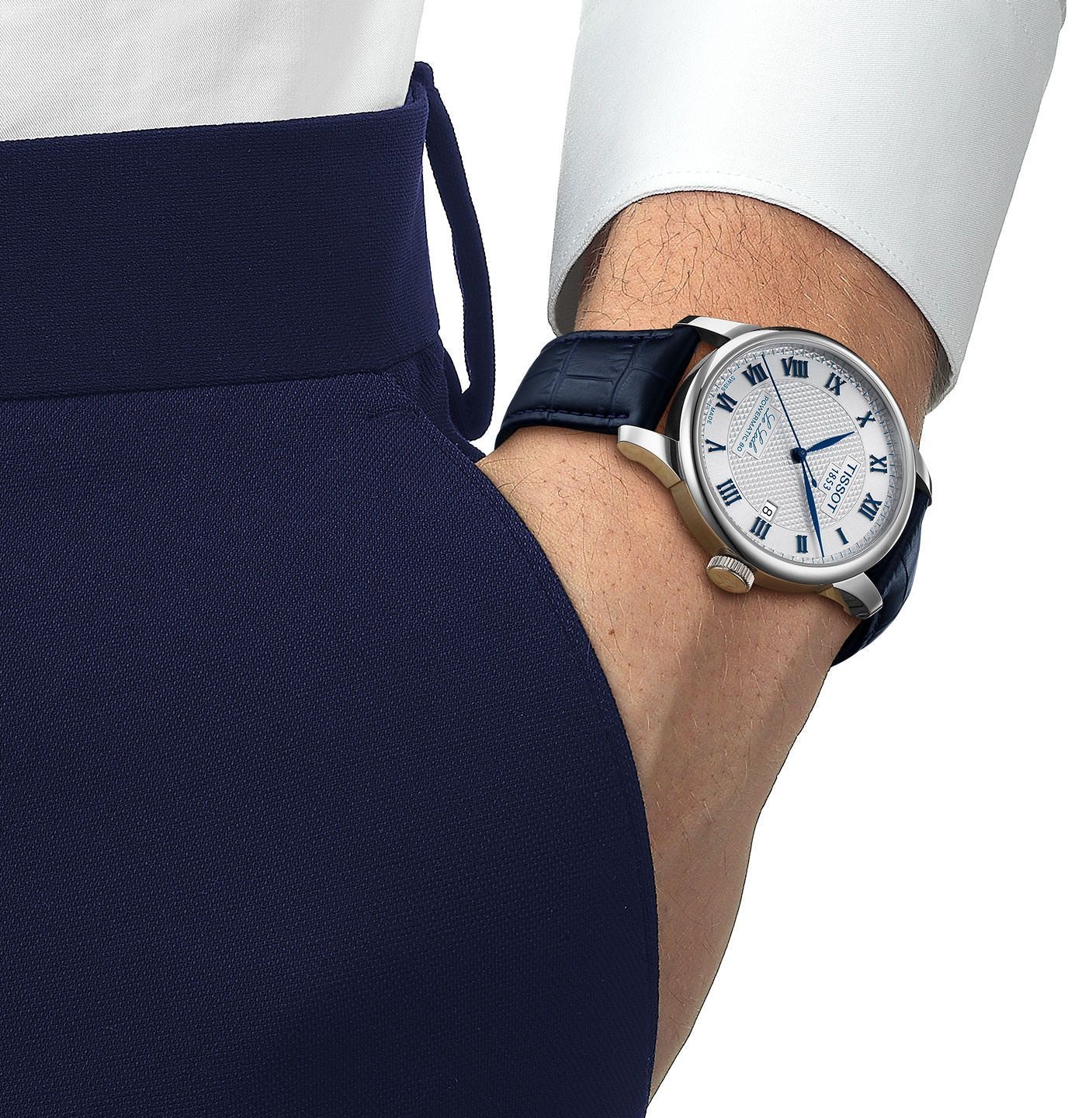 TISSOT Le Locle Powermatic 80 20th Anniversary Silver Dial 39.3mm Silver Stainless Steel Bracelet T006.407.11.033.03 - 9