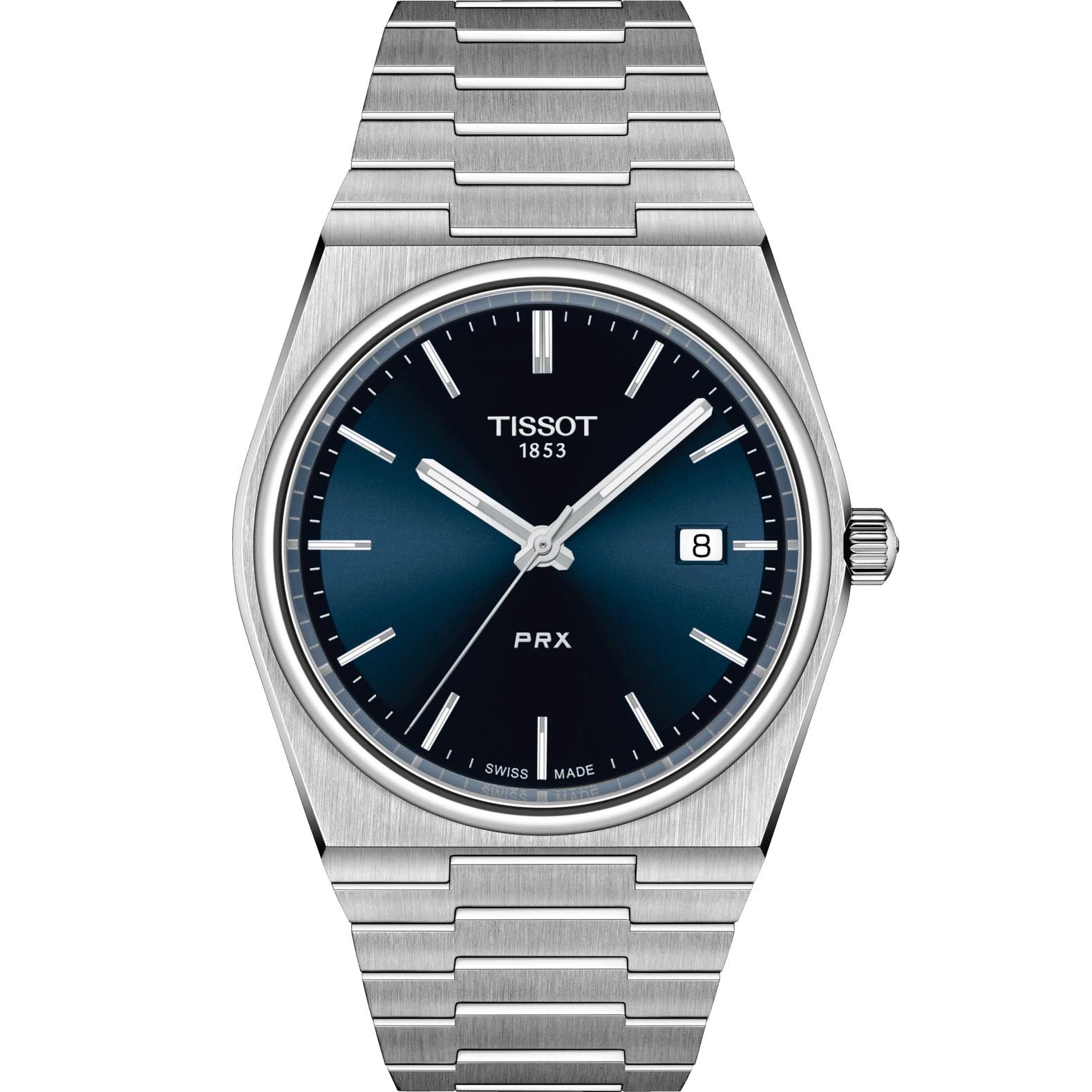 TISSOT PRX 40 Blue Dial Quartz 40mm Silver Stainless Steel Bracelet T137.410.11.041.00 - 
