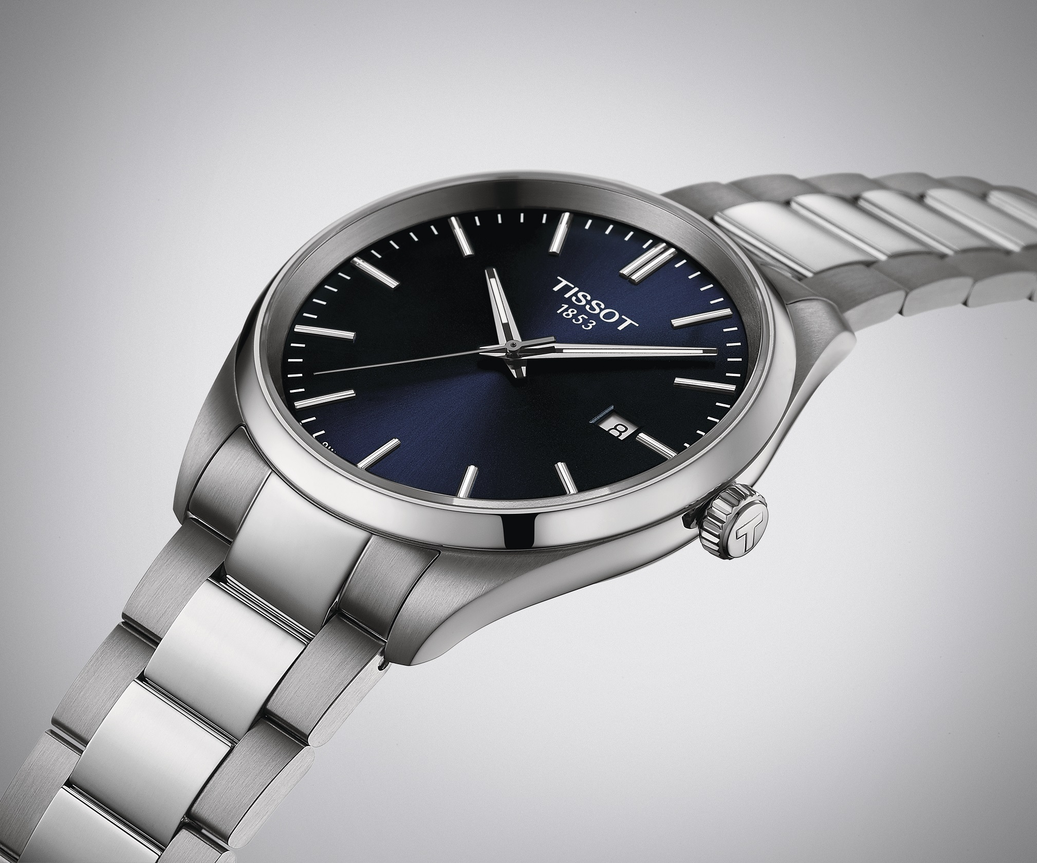 TISSOT PR 100 Blue Dial 40mm Silver Stainless Steel Bracelet T150.410.11.041.00 - 4