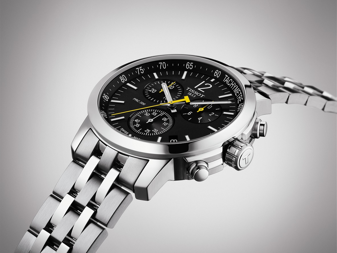 TISSOT PRC 200 Chronograph Black Dial 42mm Silver Stainless Steel Bracelet T114.417.11.057.00 - 6