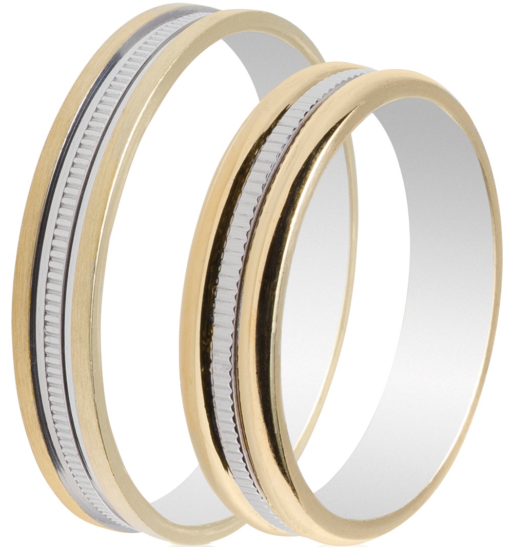 MASCHIO FEMMINA Celebrity Plus Collection Βέρες Κίτρινο και Λευκό Χρυσό TMF-41 - Κίτρινο & Λευκό Χρυσό