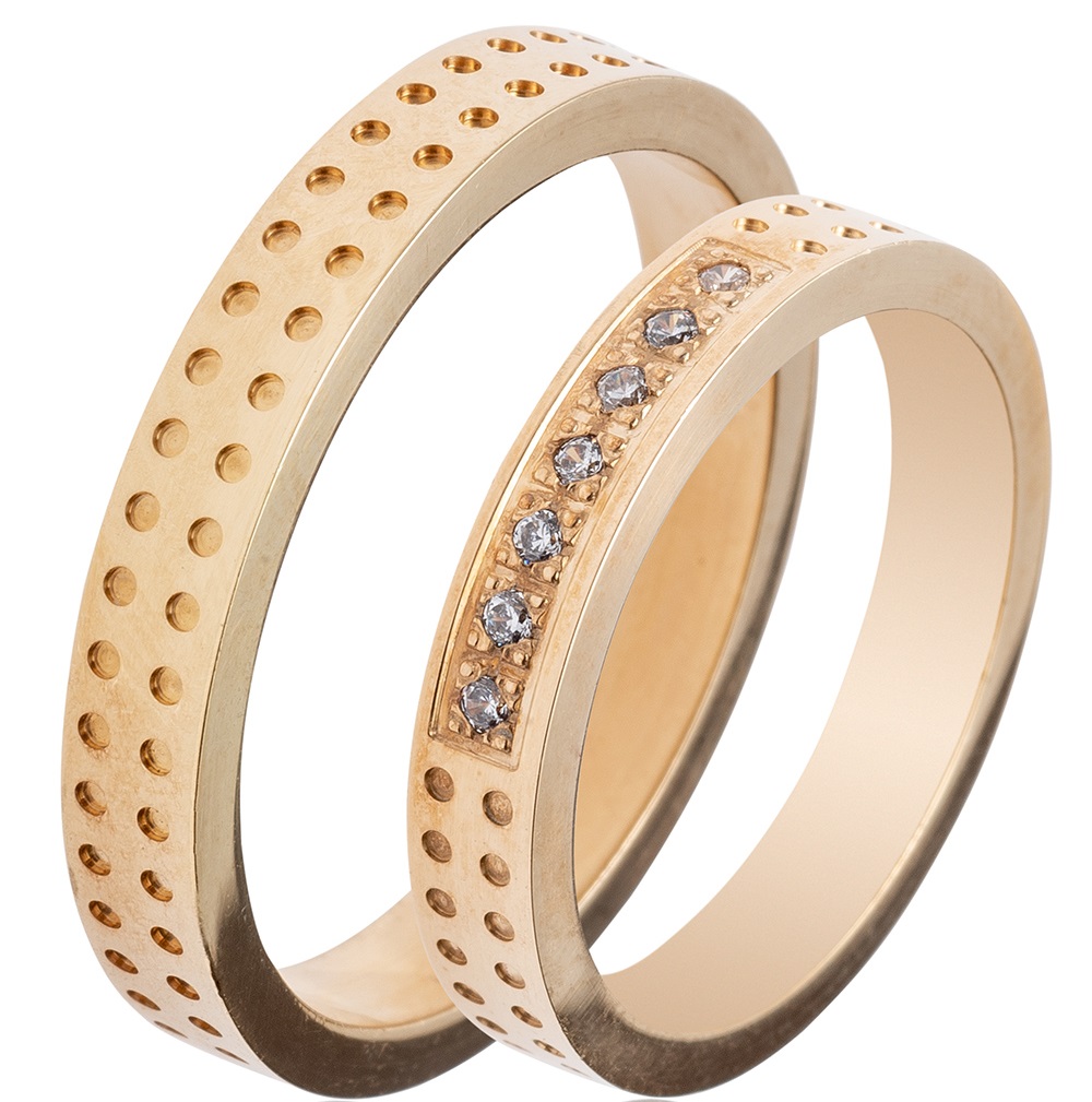 MASCHIO FEMMINA Famous Couple Collection Βέρες Κίτρινο  Χρυσό TMF-55 - Κίτρινο Χρυσό