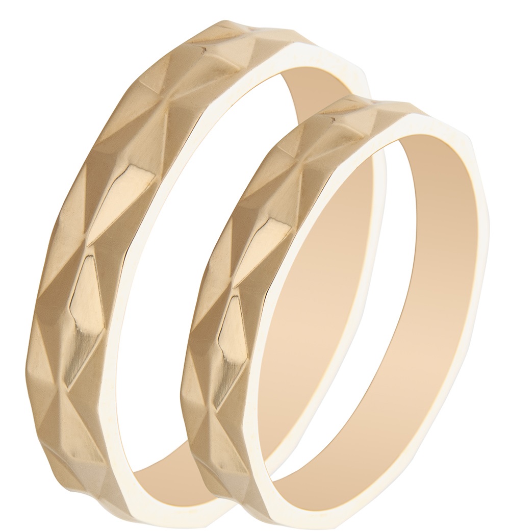 MASCHIO FEMMINA Famous In Love Collection Βέρες Κίτρινο  Χρυσό TMF-77 - Κίτρινο Χρυσό