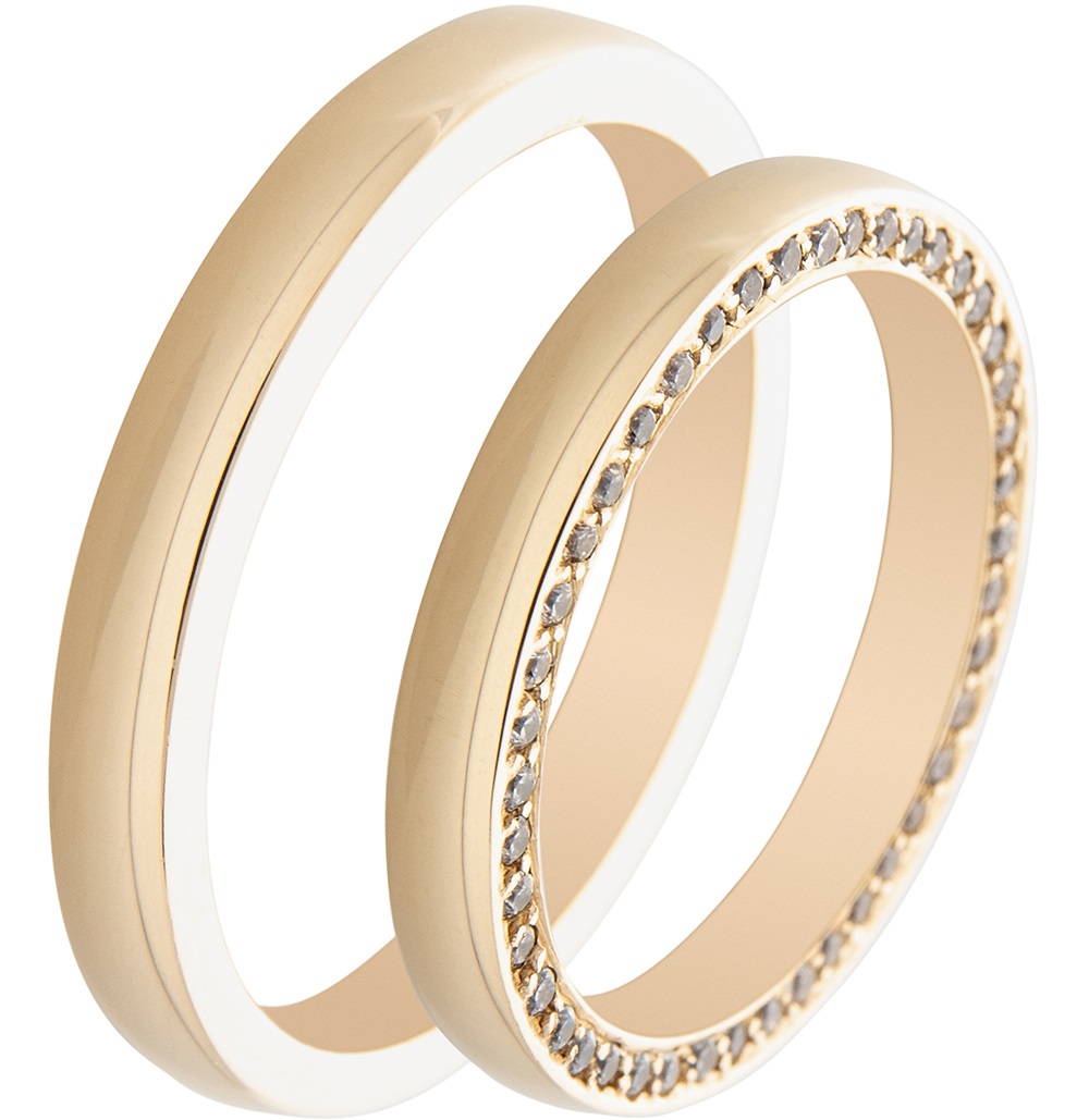 MASCHIO FEMMINA Famous In Love Collection Βέρες Κίτρινο  Χρυσό TMF-88 - Κίτρινο Χρυσό