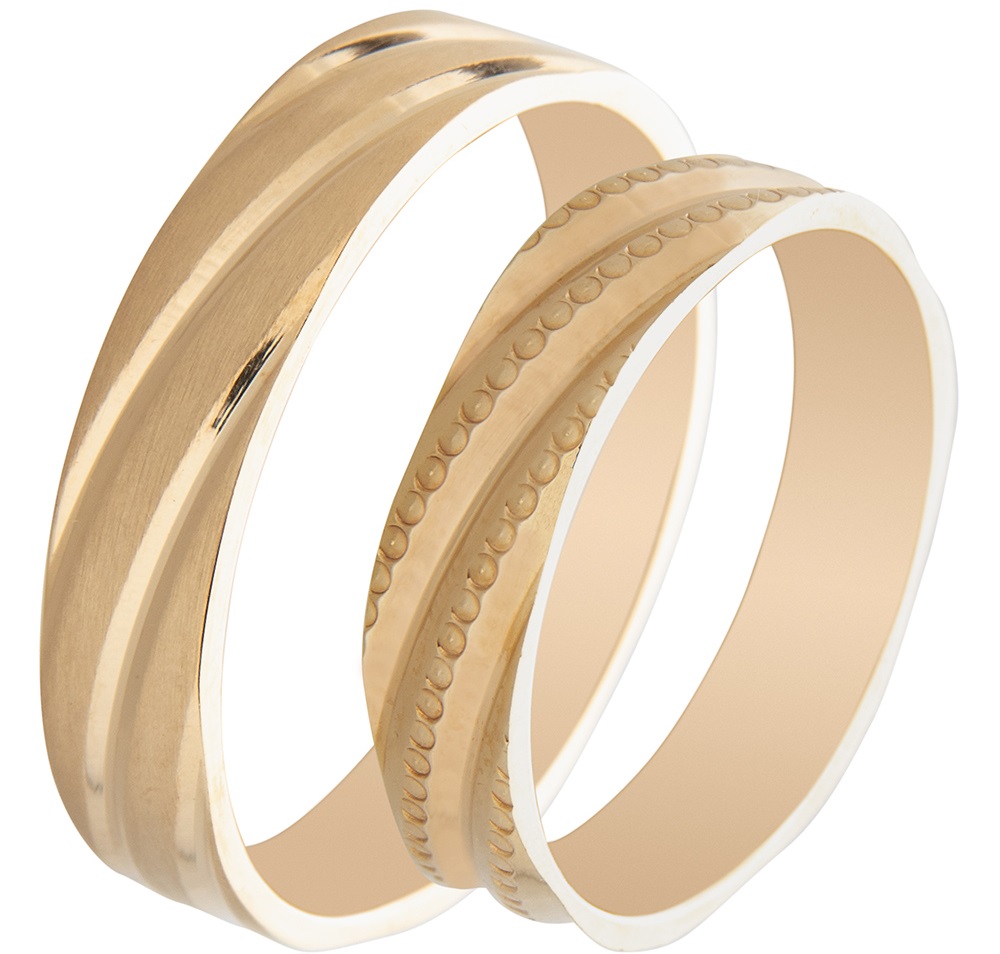 MASCHIO FEMMINA Famous In Love Collection Βέρες Κίτρινο  Χρυσό TMF-89