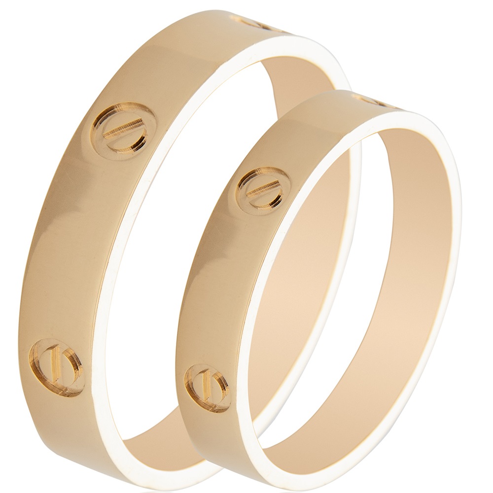 MASCHIO FEMMINA Famous In Love Collection Wedding Rings Yellow Gold TMF-91