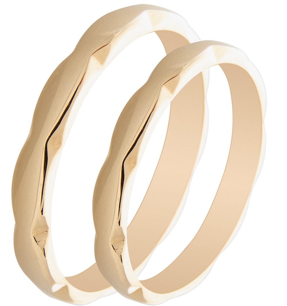 MASCHIO FEMMINA Famous In Love Collection Βέρες Κίτρινο  Χρυσό TMF-97 - Κίτρινο Χρυσό