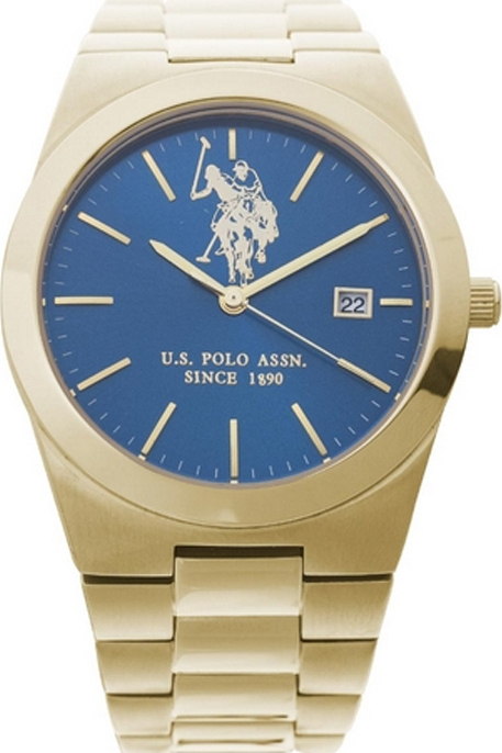 U.S. POLO Kaira Three Hands 38mm Gold Stainless Steel Bracelet USP5323BL - 