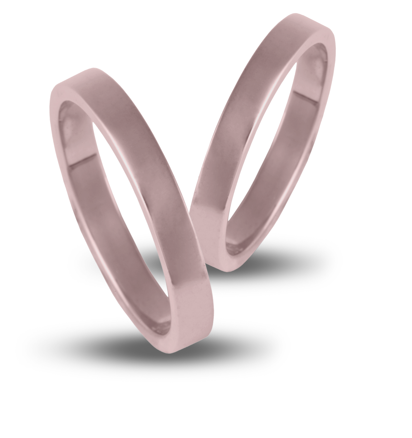 VERES4EVER Collection Βέρες Ροζ  Χρυσό V2060 - Ροζ Χρυσό