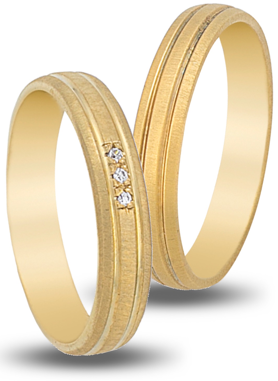 VERES4EVER Collection Βέρες Κίτρινο Χρυσό V2142CZ - Κίτρινο Χρυσό