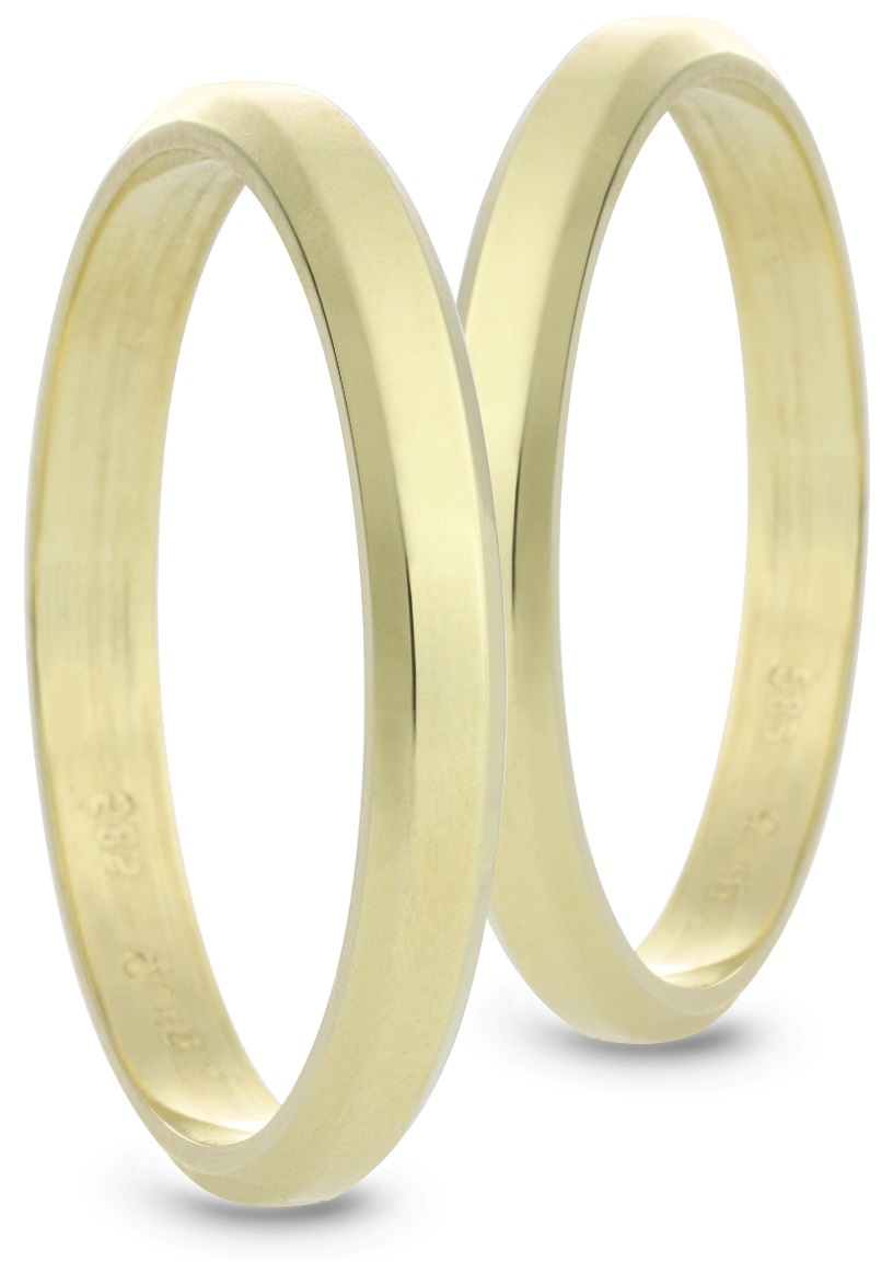 VERES4EVER Collection Wedding Rings Yellow Gold V5038 - Yellow Gold