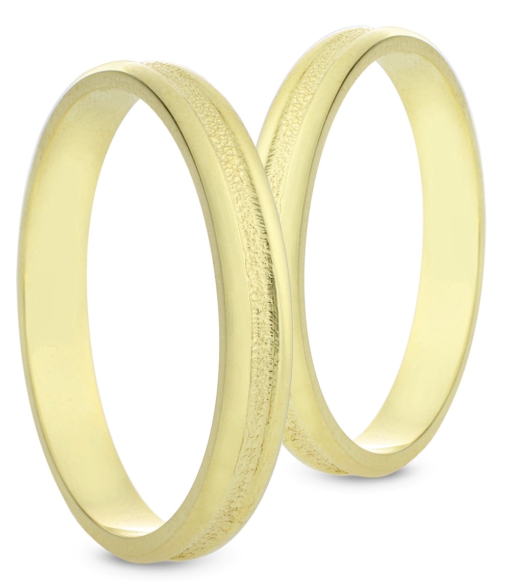 VERES4EVER Collection Wedding Rings Yellow Gold V5042 - Yellow Gold