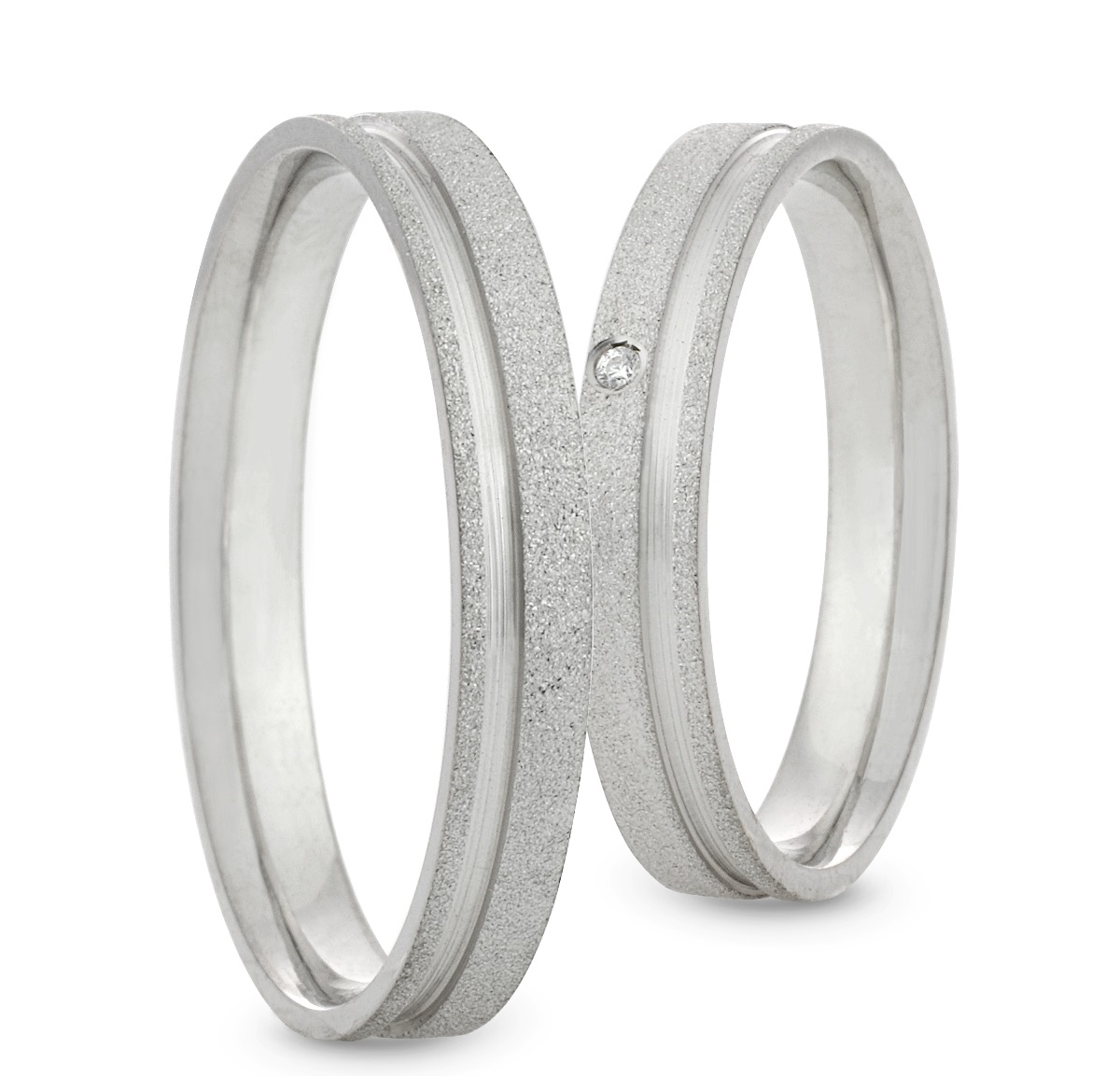 VERES4EVER Collection Βέρες Λευκό Χρυσό V5044CZ - Λεύκο Χρυσό