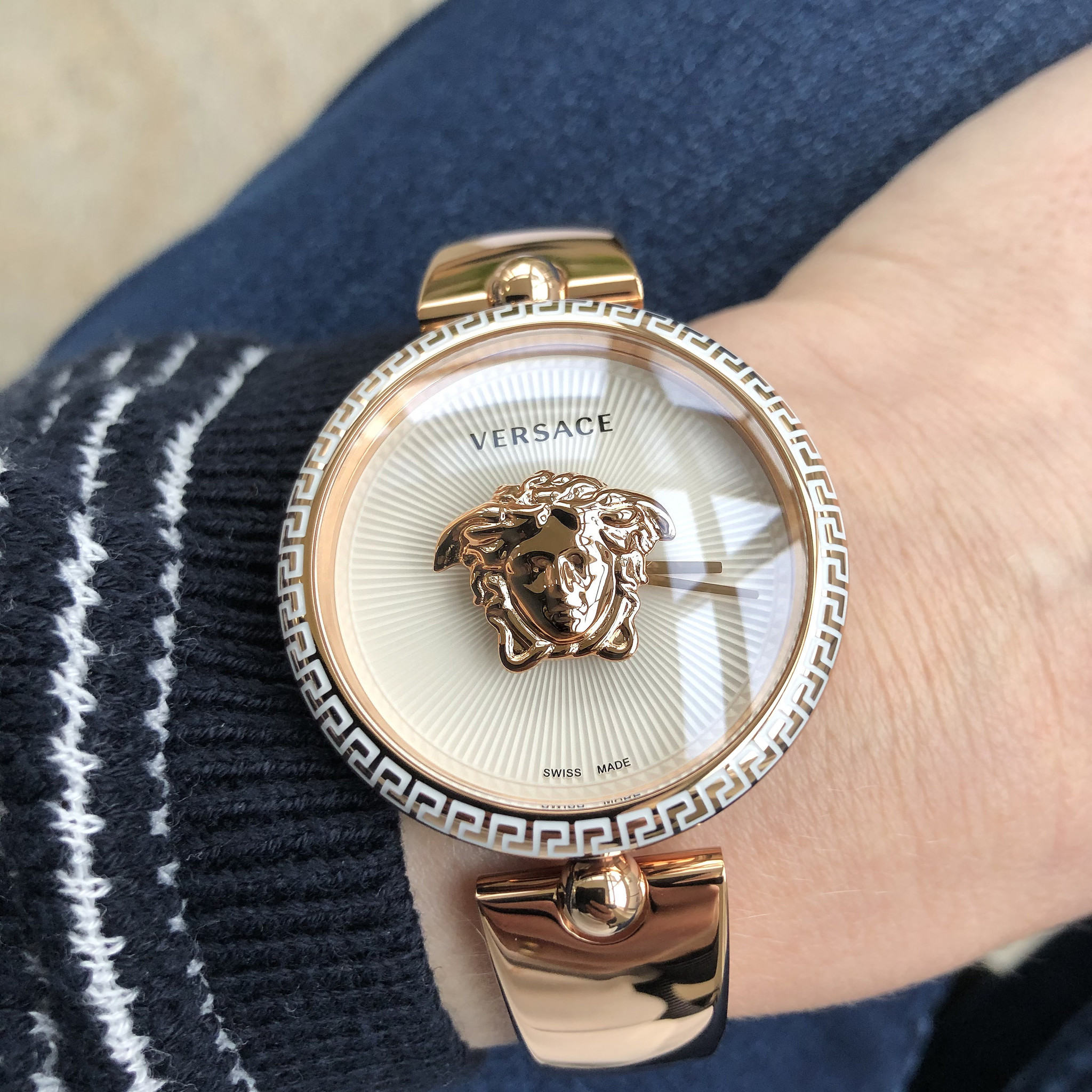VERSACE Palazzo 39mm Rose Gold Stainless Steel Bracelet VCO110017 - 4
