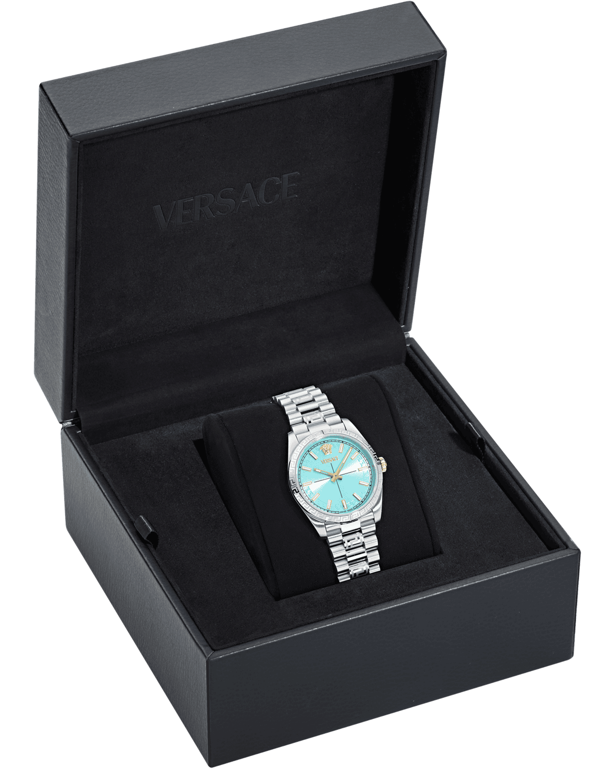 VERSACE Millenyium Lady Light Blue Sunray Dial 32mm Silver Stainless Steel Bracelet VE0E00225 - 5