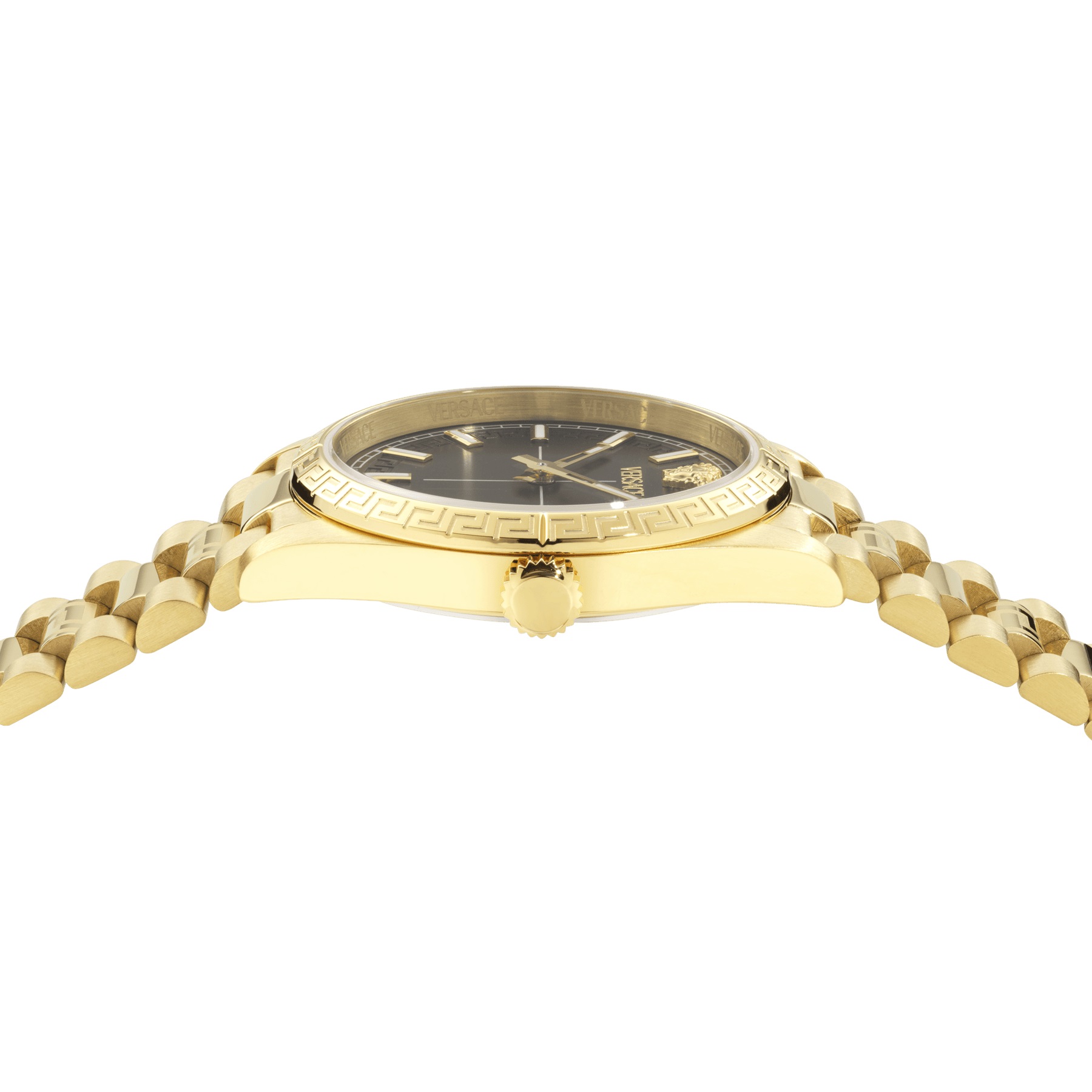 VERSACE Millenyium Lady Black Sunray Dial 32mm Gold Stainless Steel Bracelet VE0E00625 - 3