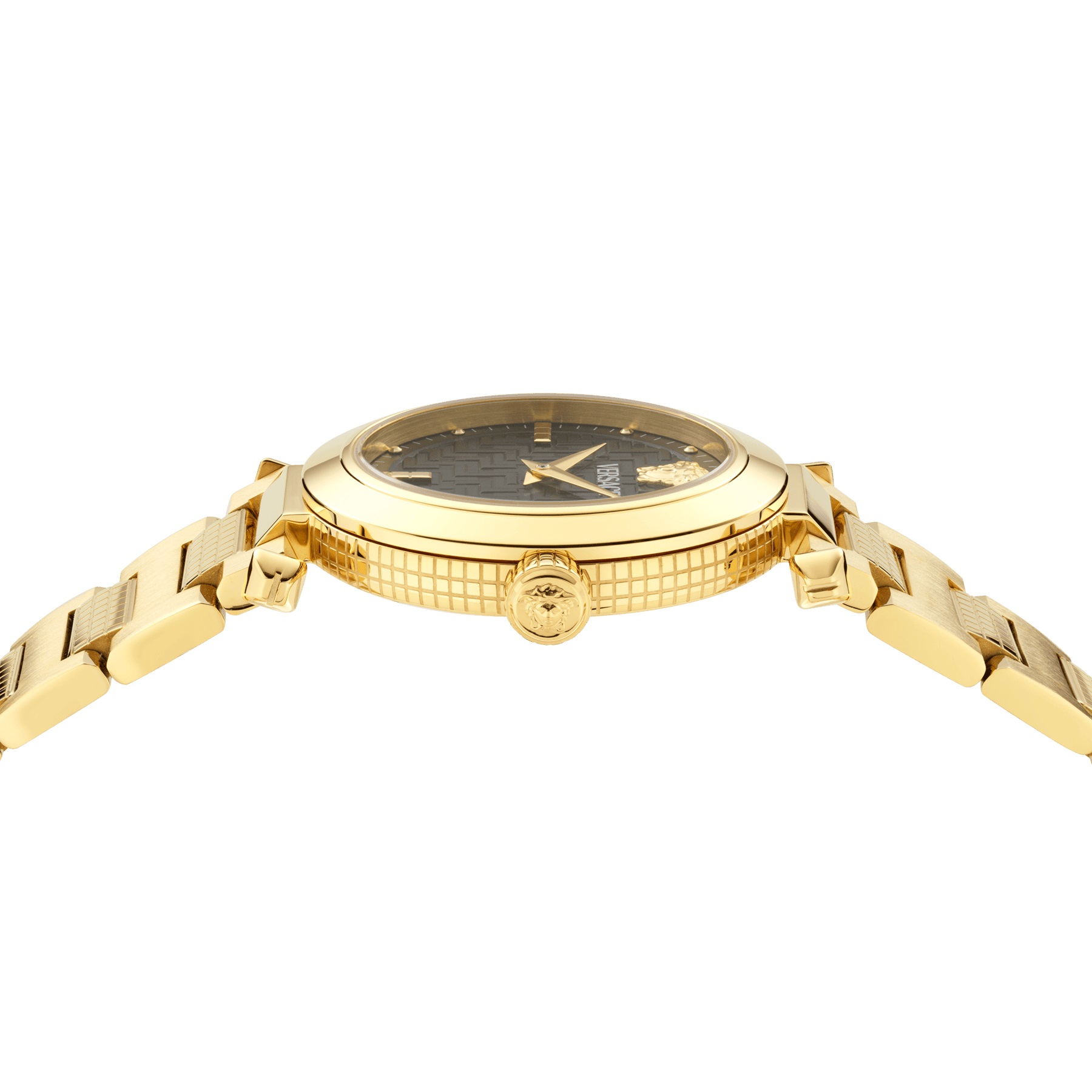 VERSACE Greek Black Dial 35mm Gold Stainless Steel Bracelet VE5B00625 - 3
