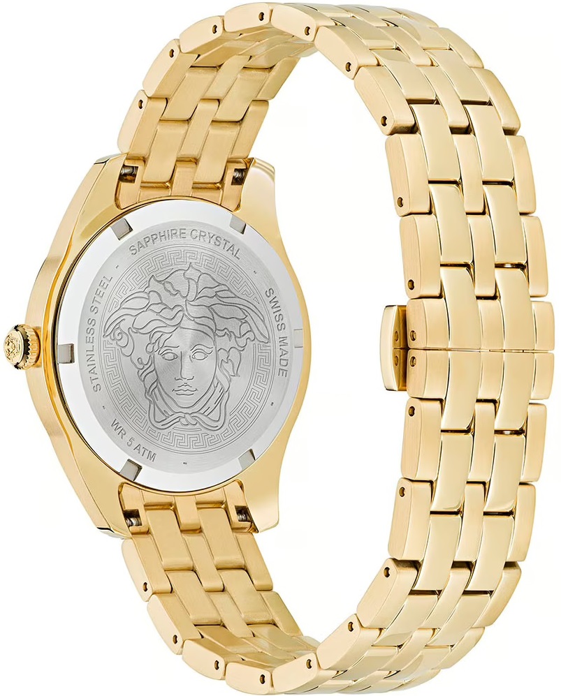 VERSACE Greca Time 35mm Gold Stainless Steel Bracelet VE6C00623 - 3