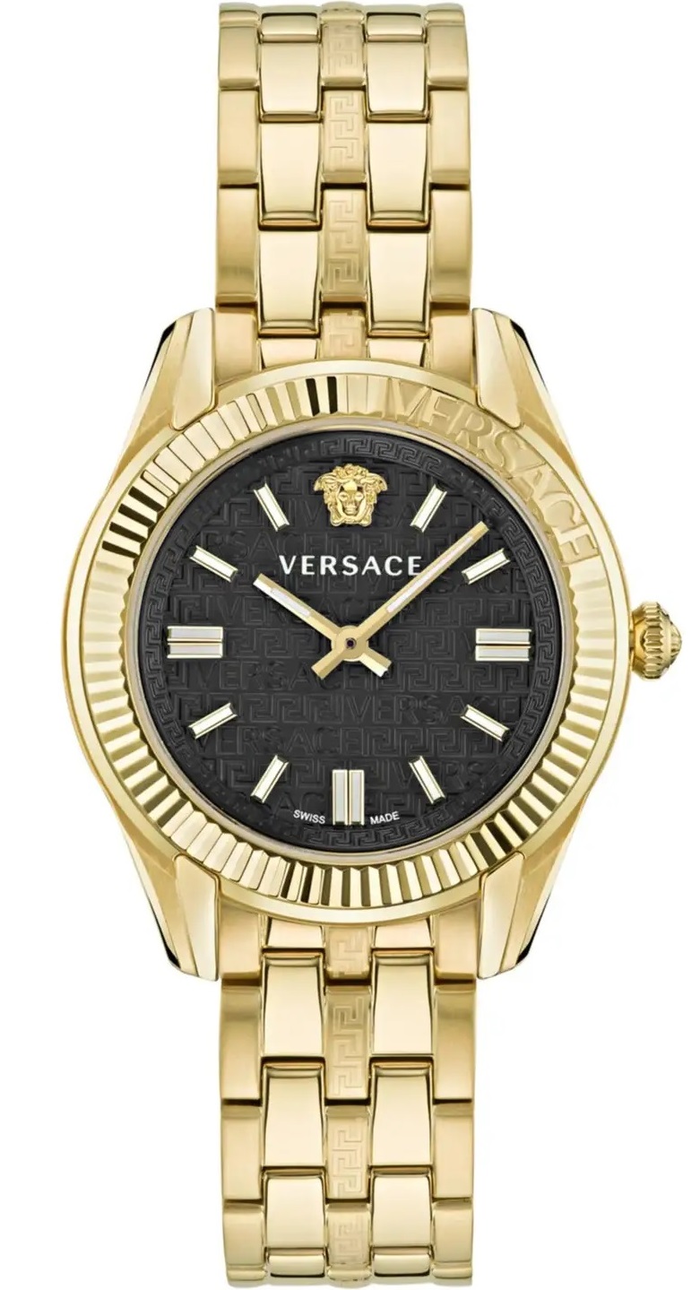 VERSACE Greca Time 35mm Gold Stainless Steel Bracelet VE6C00623 - 1
