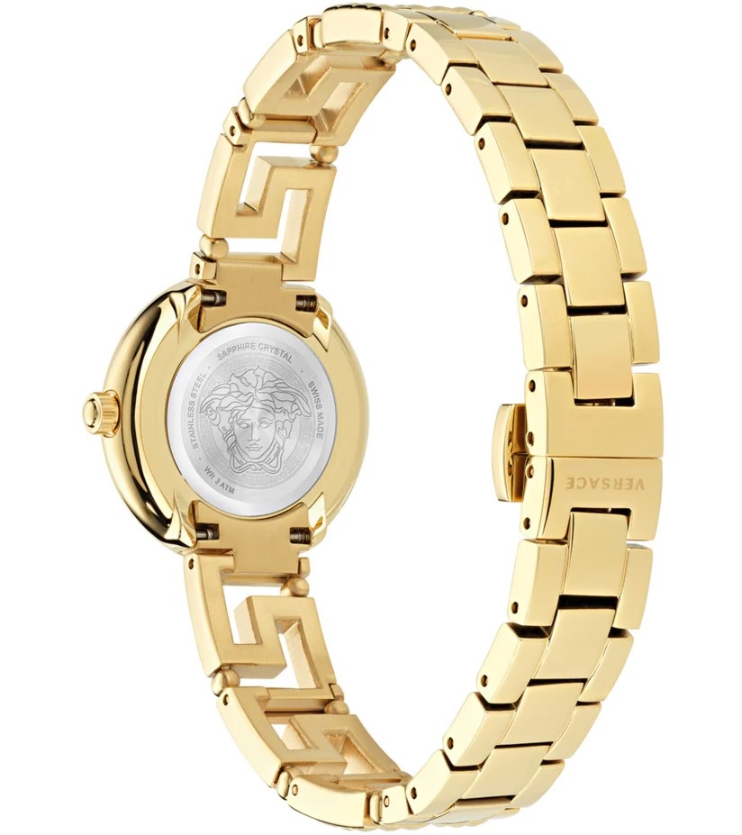 VERSACE Greca Goddess Gold Dial 28mm Gold Stainless Steel Bracelet VE7A00323 - 4