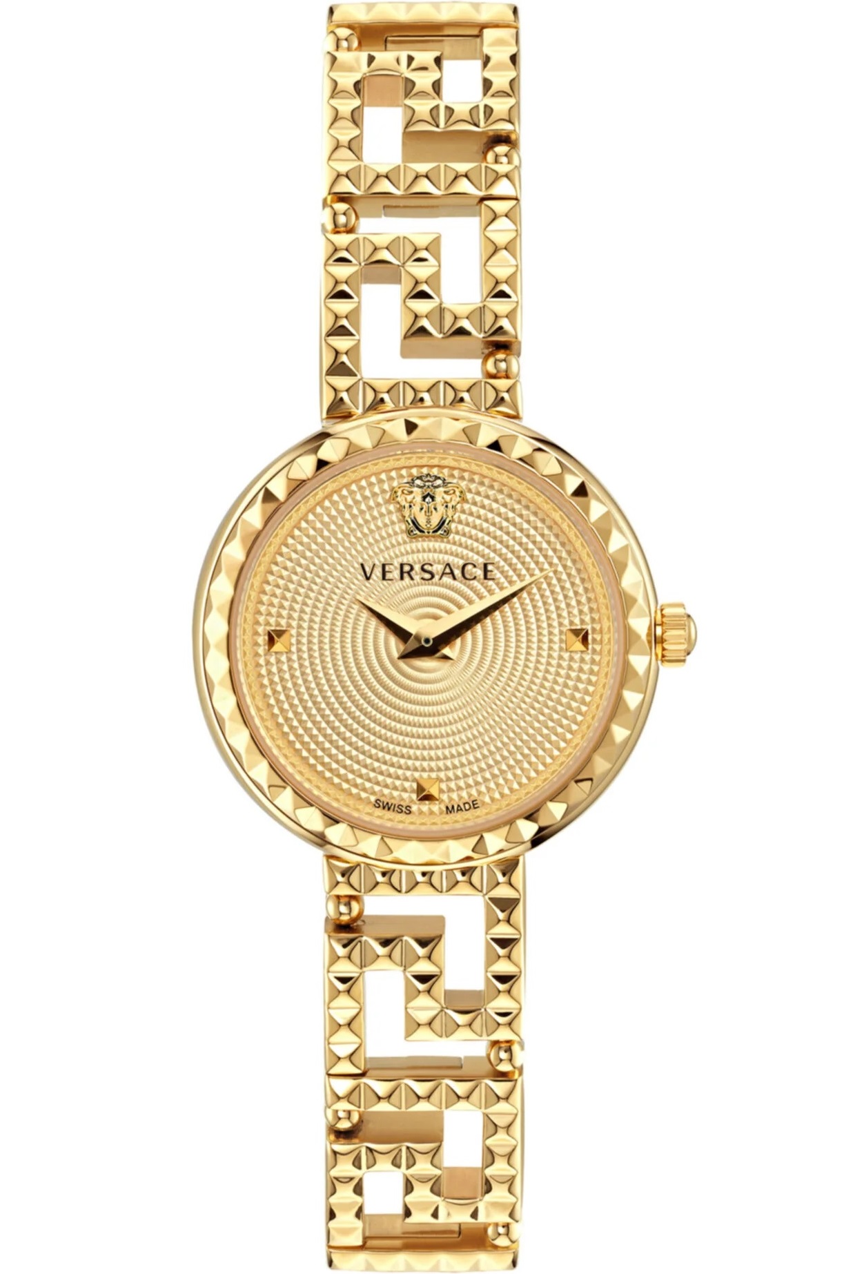 VERSACE Greca Goddess Gold Dial 28mm Gold Stainless Steel Bracelet VE7A00323 - 1