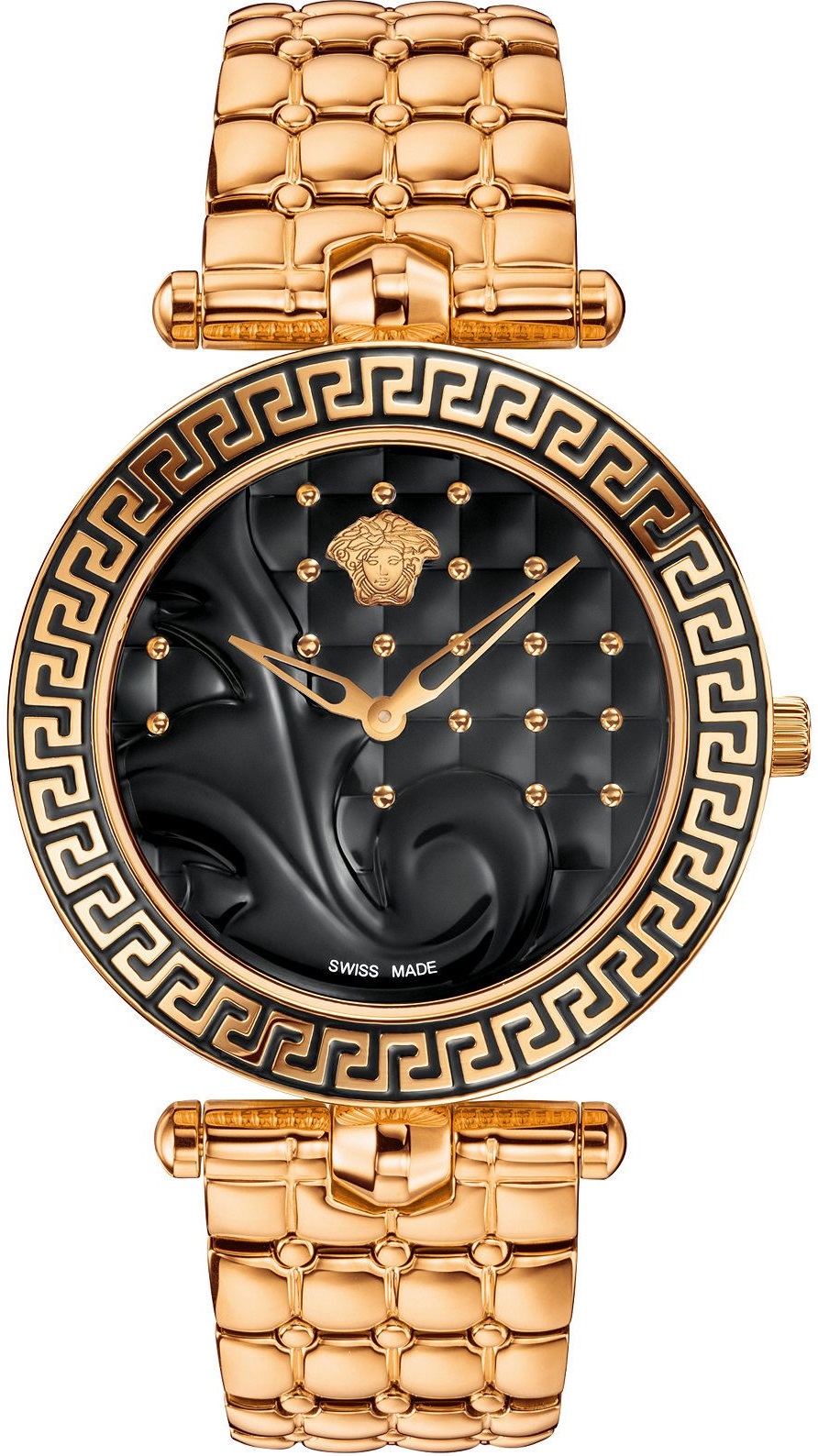 VERSACE Vanity 40mm Rose Gold Stainless Steel Bracelet VK7250015 - 1