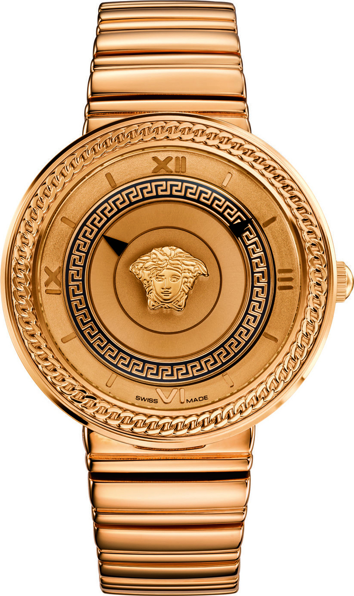 VERSACE V-Metal Icon 40mm Rose Gold Stainless Steel Bracelet VLC090014 - 1
