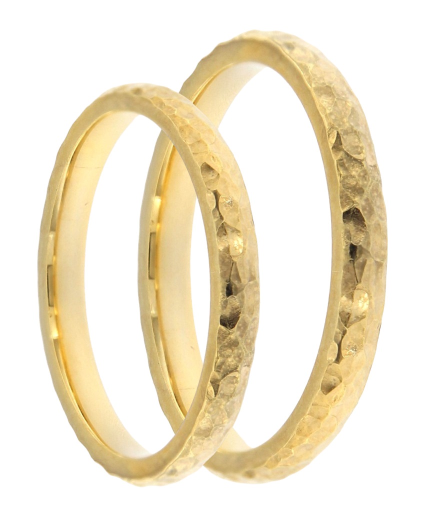 ΒΕΡΕΣ Χειροποίητες Dinos Karalis Κίτρινο Χρυσό VR004 - Κίτρινο Χρυσό