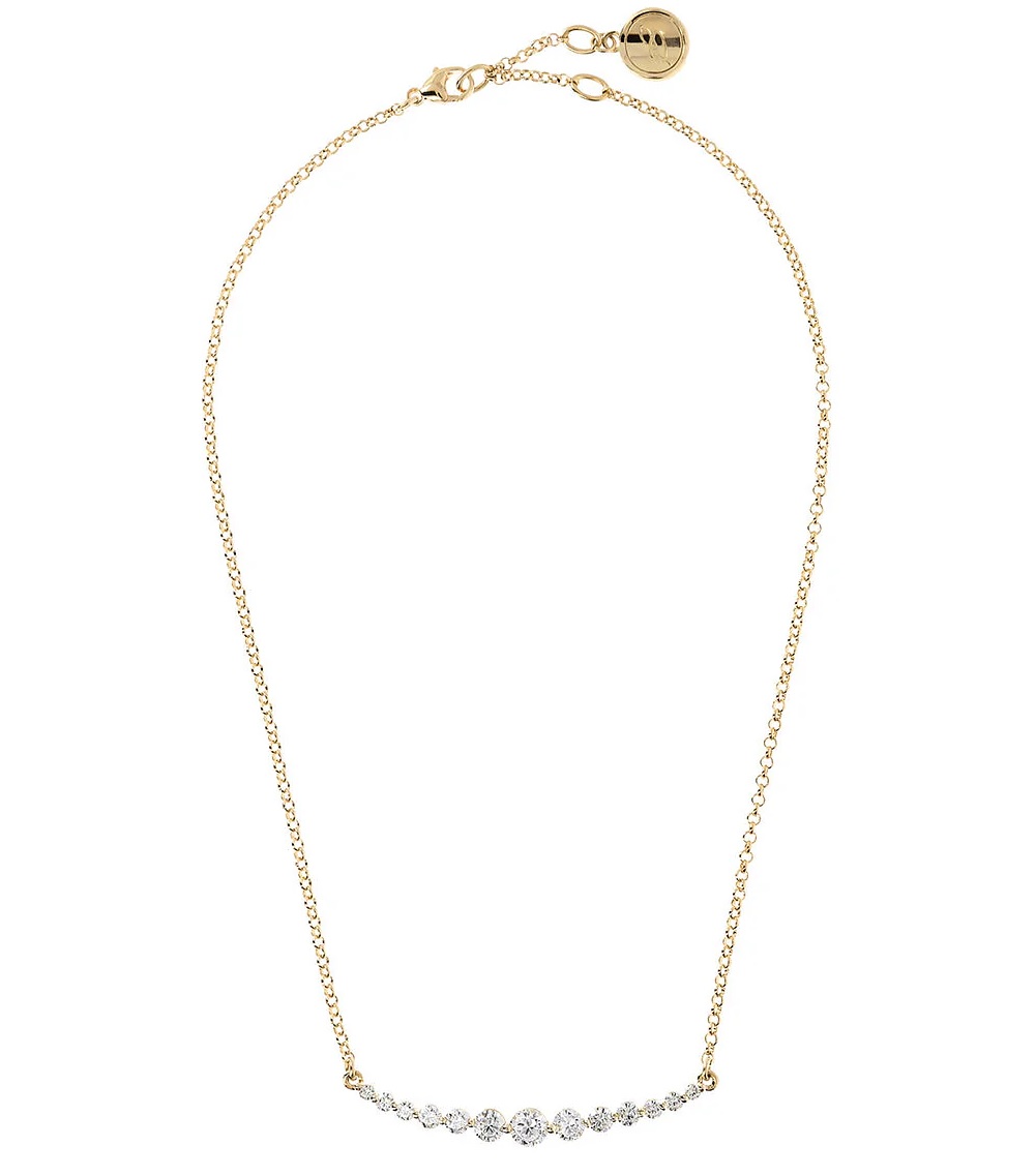 BRONZALLURE Yellow Gold Necklace with Light Points in Cubic Zirconia WSBZ01159Y.YG - 