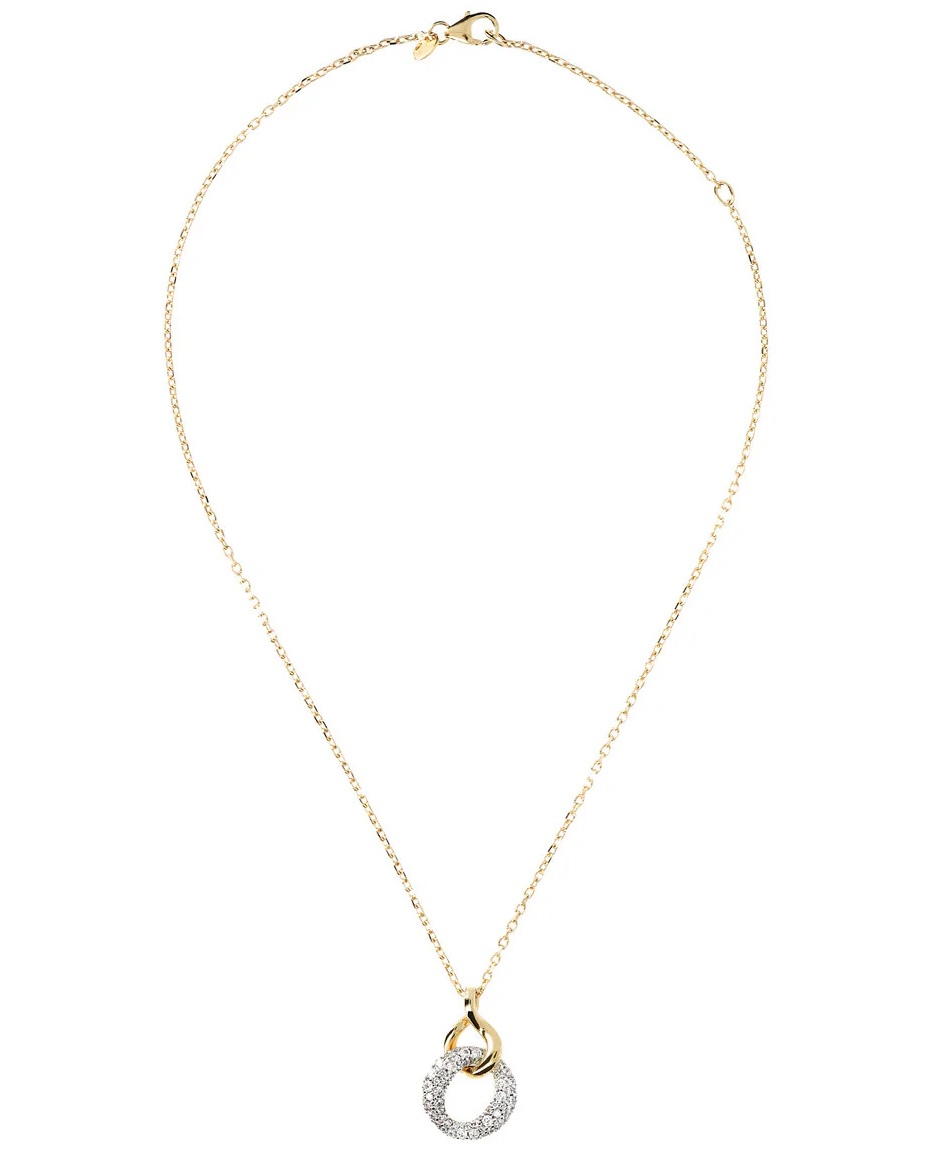 BRONZALLURE Necklace Yellow Gold with Cubic Zirconia WSBZ01209Y.Y - 2