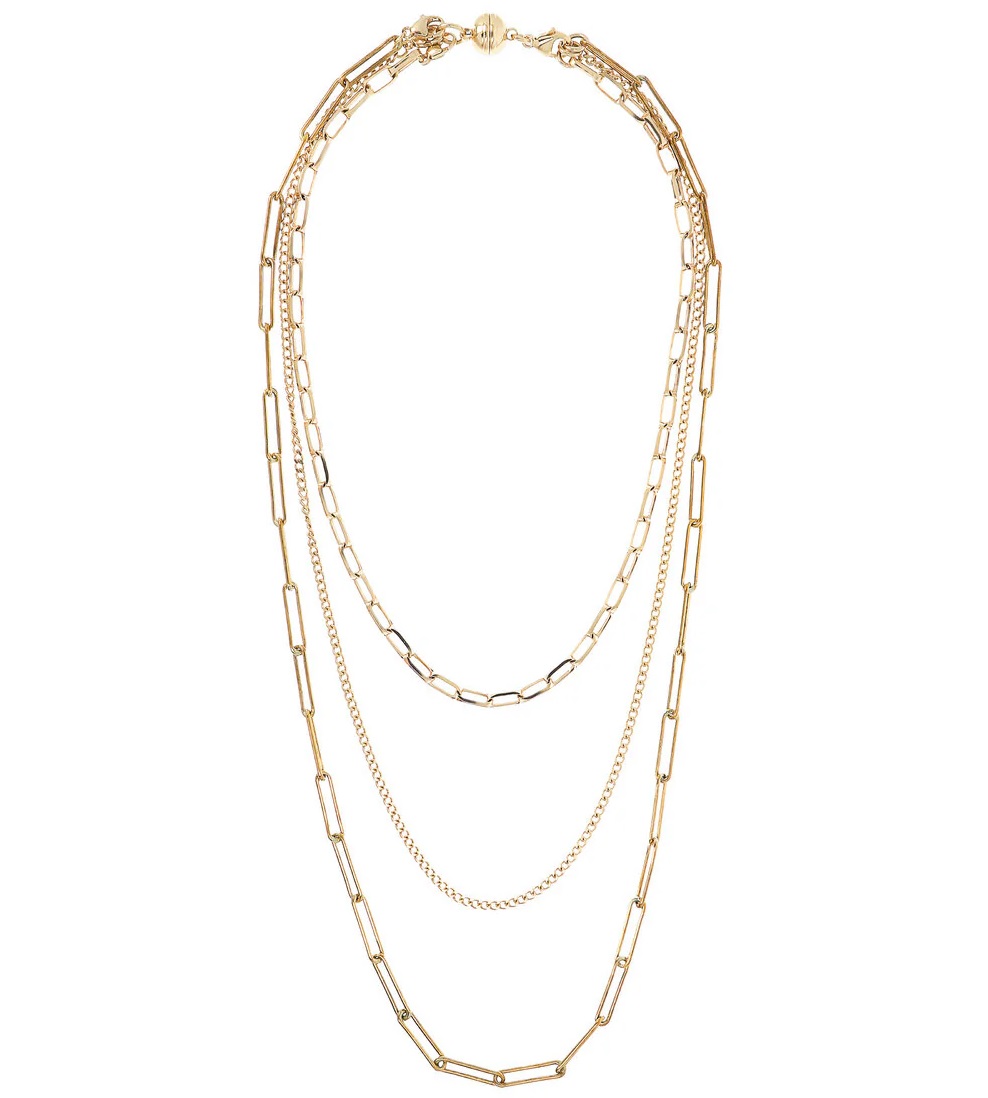 BRONZALLURE Yellow Gold Multistrand Necklace WSBZ01965Y.Y - 