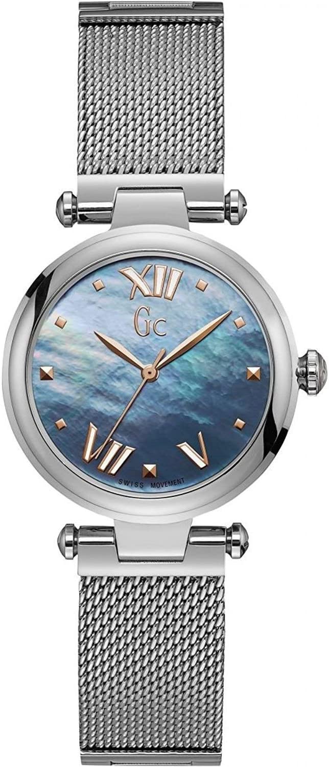 GUESS COLLECTION Purechic Three Hands 32mm Silver Stainless Steel Bracelet Y31001L7 - 